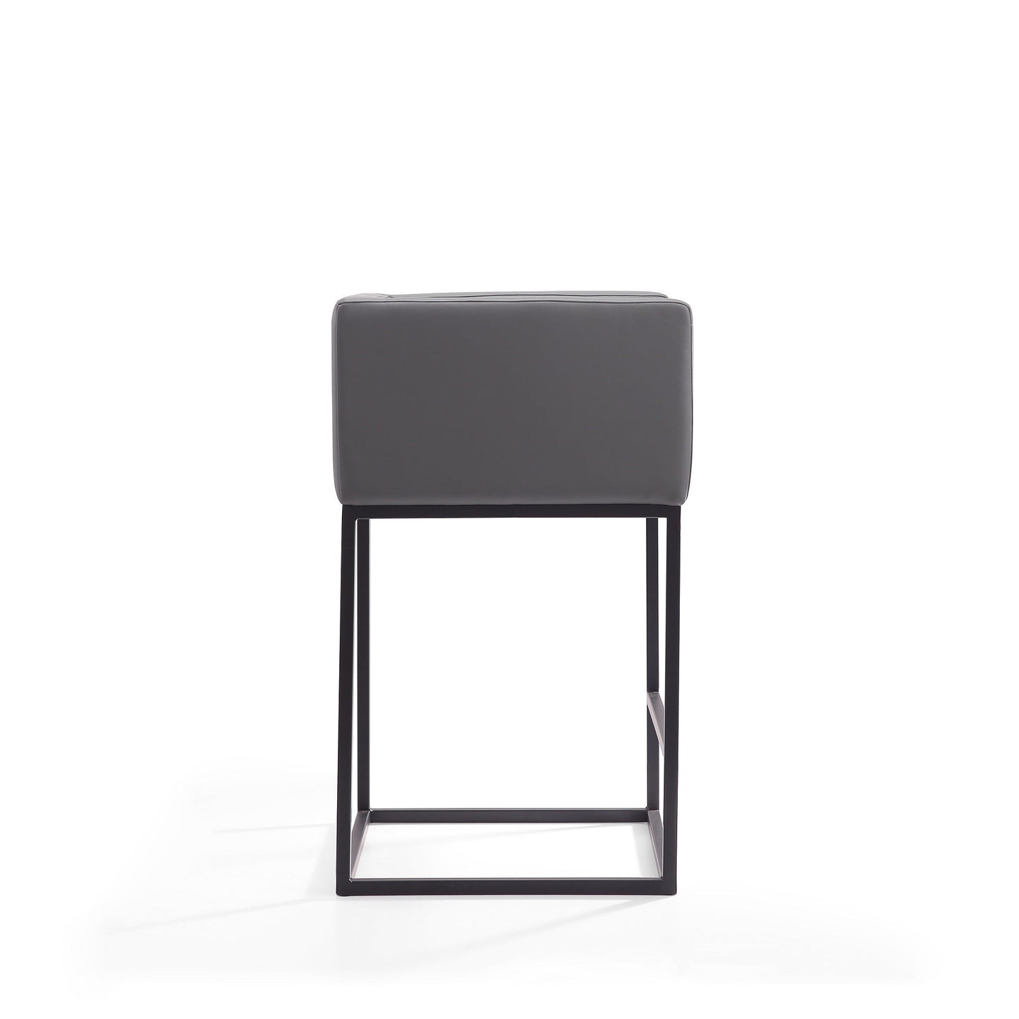 Embassy Counter Stool in Grey and Black (set of 2) - Ornate Home