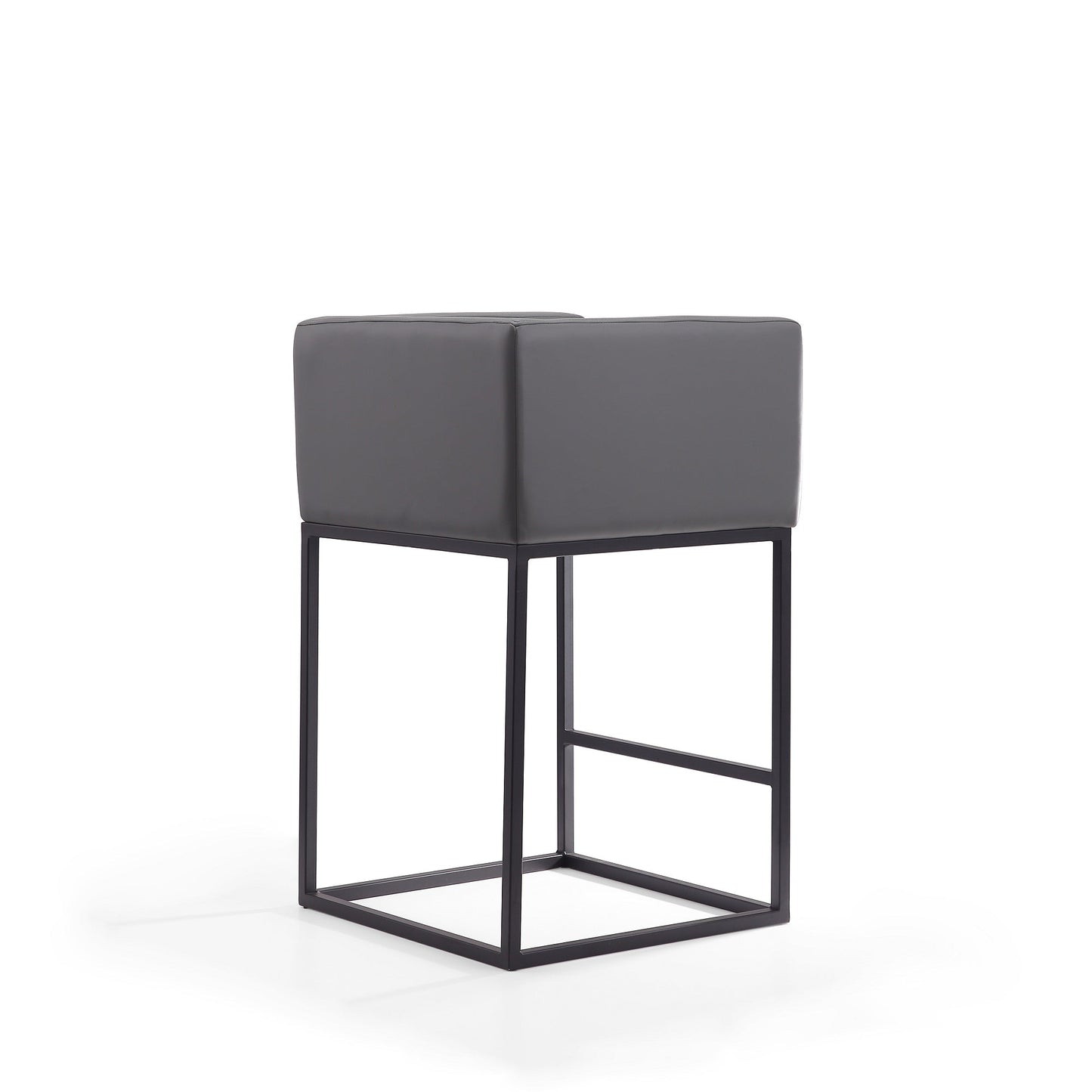 Embassy Counter Stool in Grey and Black (set of 3) - Ornate Home