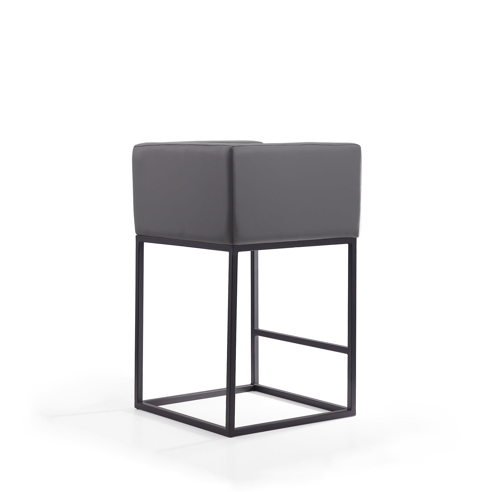 Embassy Counter Stool in Grey and Black (set of 3) - Ornate Home