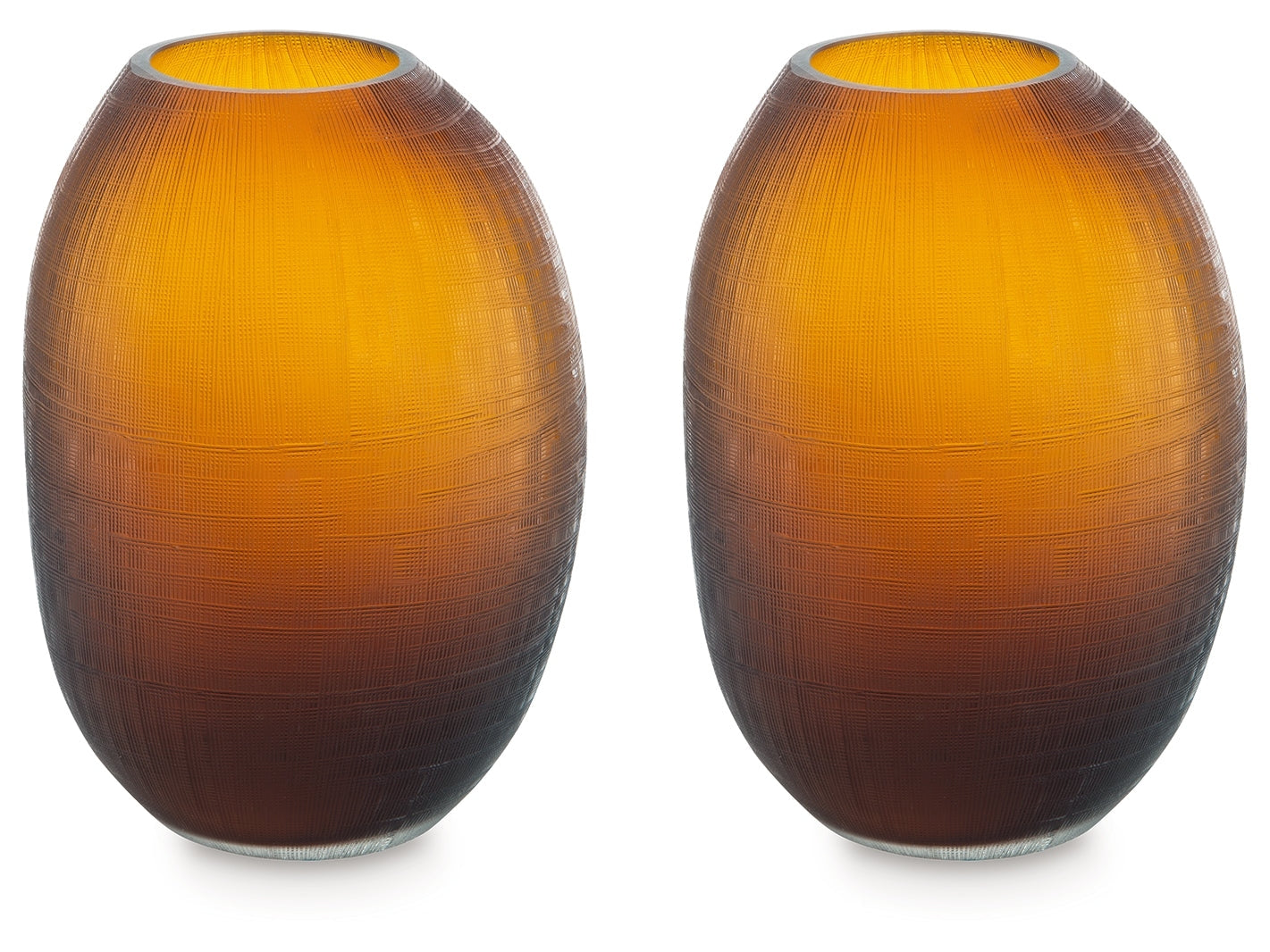 Embersen Amber Vase (11''H)- Viva Furn