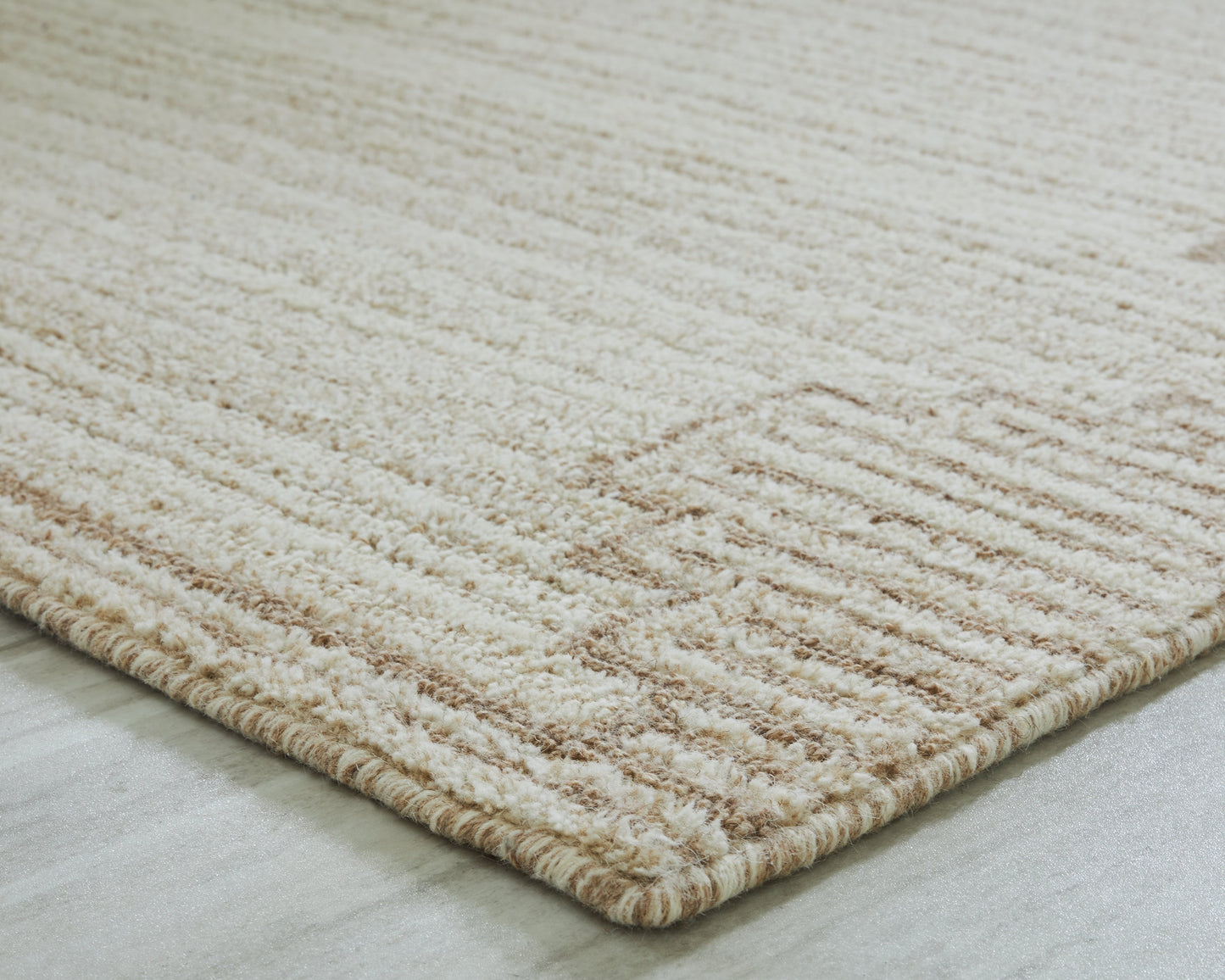 Emorymore Brown/Beige Large Rug- Viva Furn