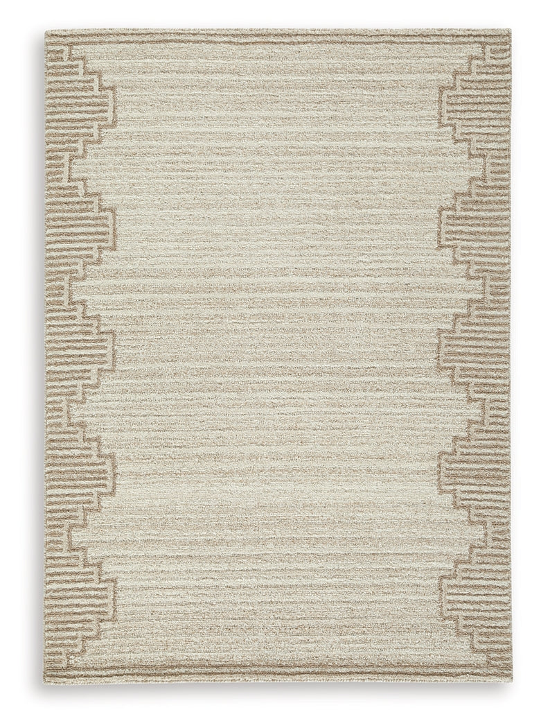 Emorymore Brown/Beige Medium Rug- Viva Furn