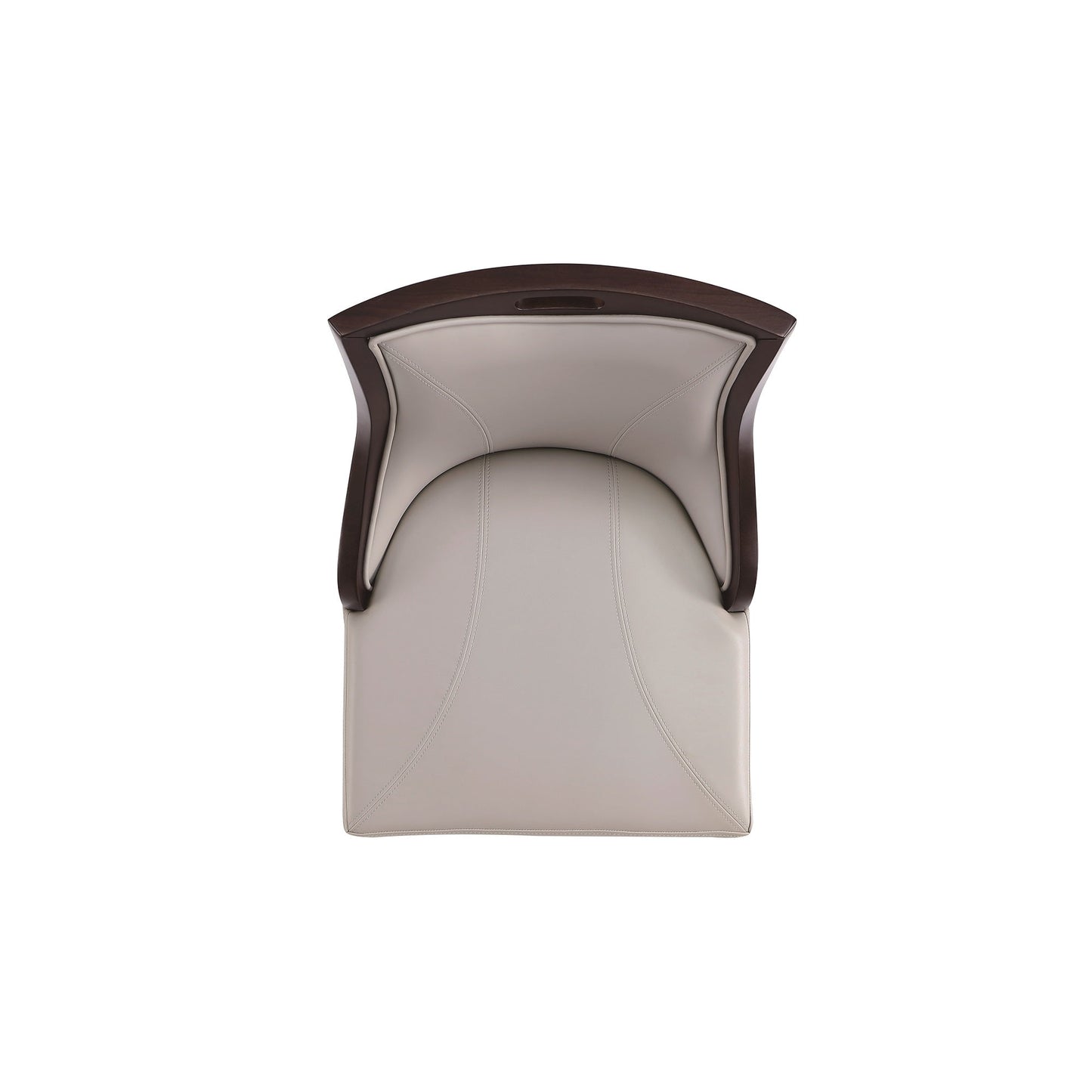 Emperor Faux Leather Barstool in Light Grey (set of 3) - Ornate Home
