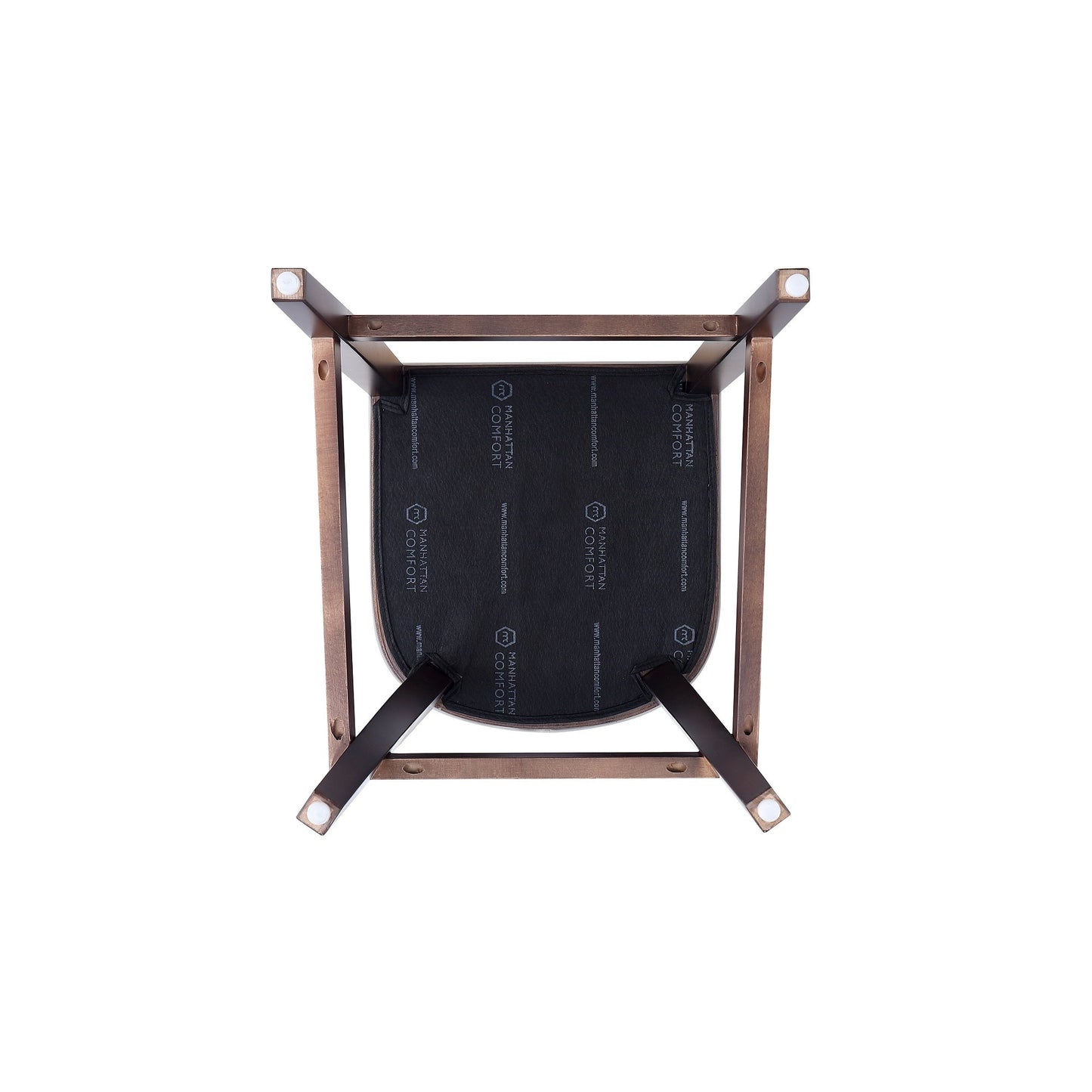 Emperor Faux Leather Barstool in Pebble Grey (set of 2) - Ornate Home