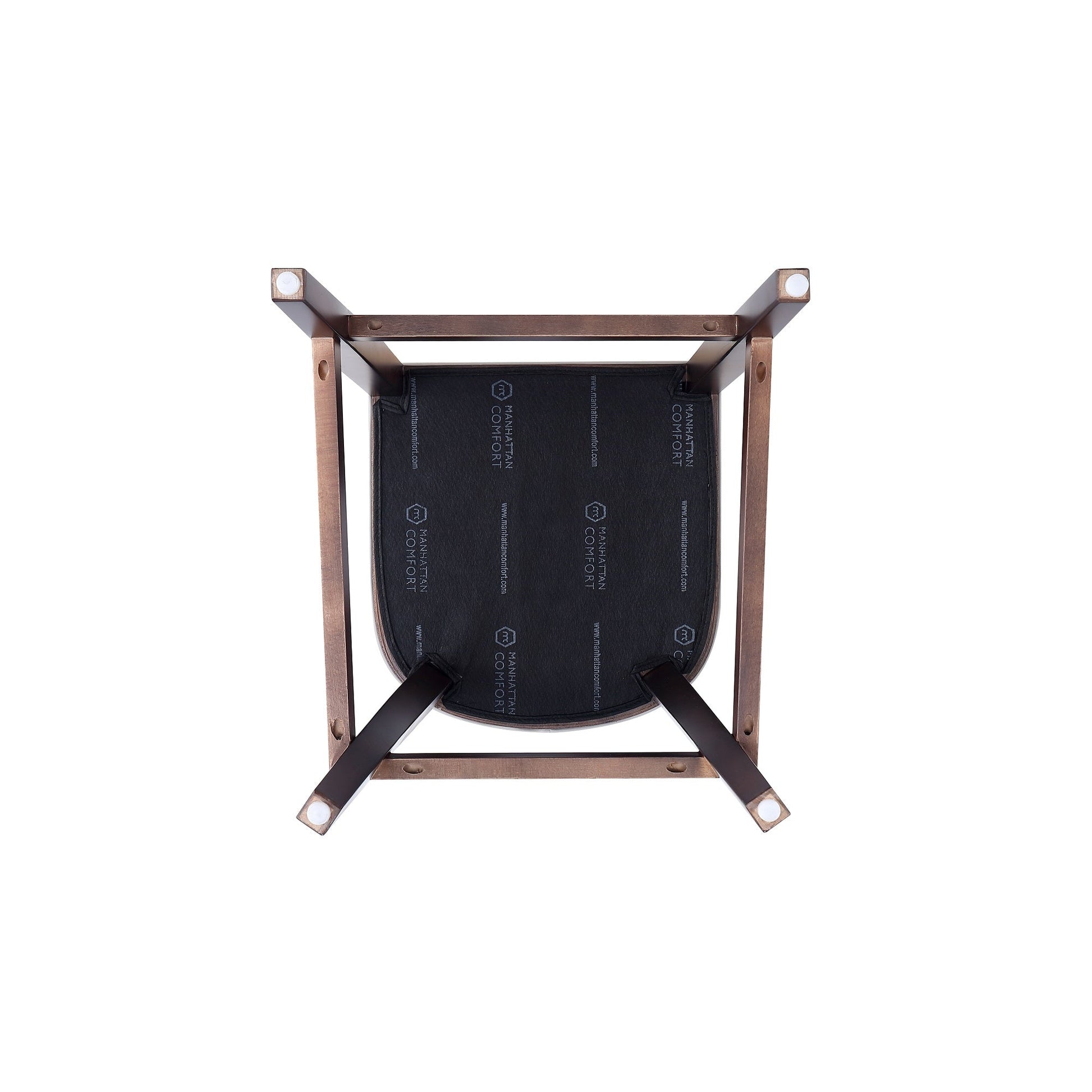Emperor Faux Leather Barstool in Pebble Grey (set of 2) - Ornate Home
