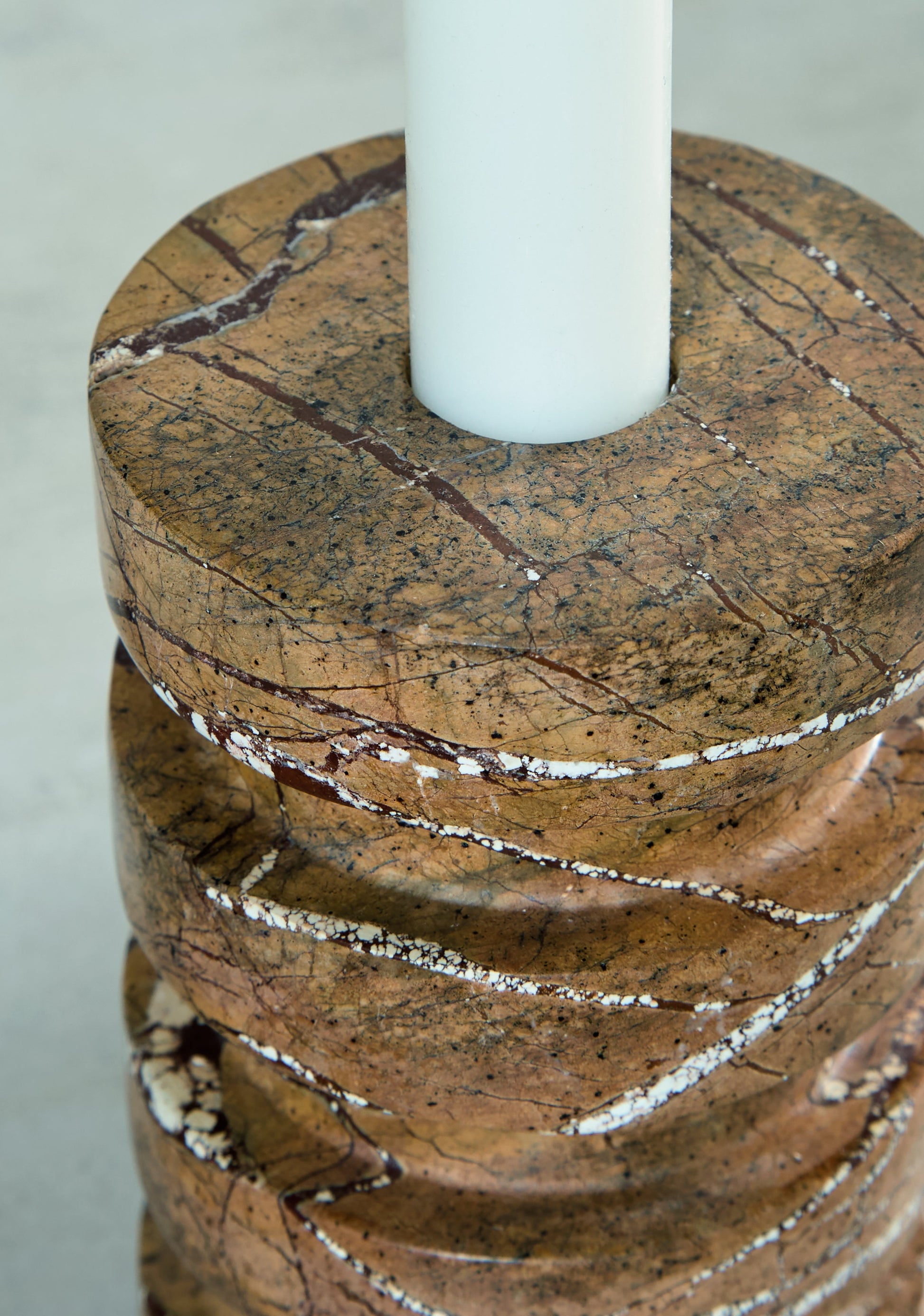Emsleyfield Tan Candle Holder Set (Set of 2)- Viva Furn