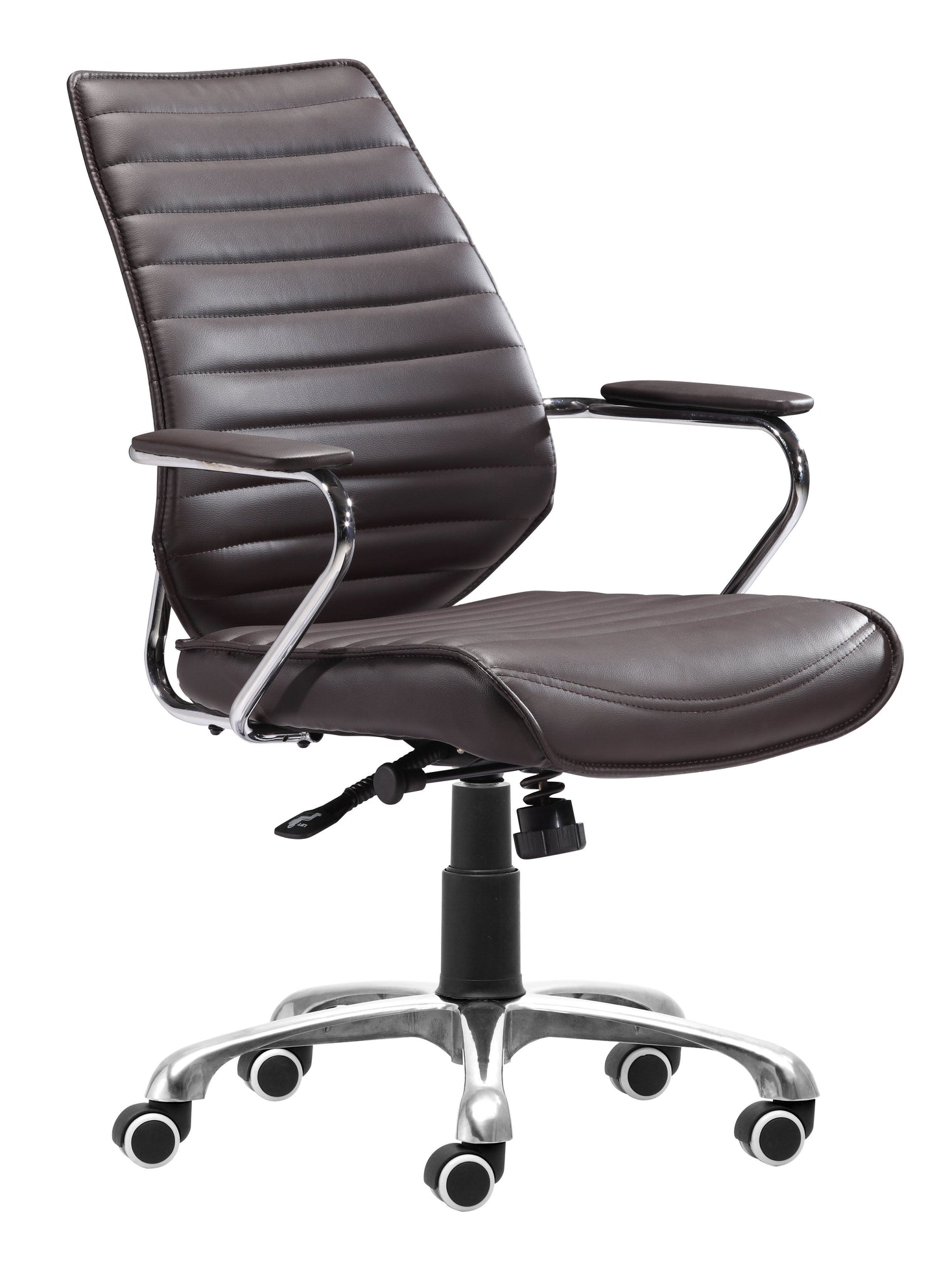 Enterprise Espresso Low Back Office Chair - Ornate Home
