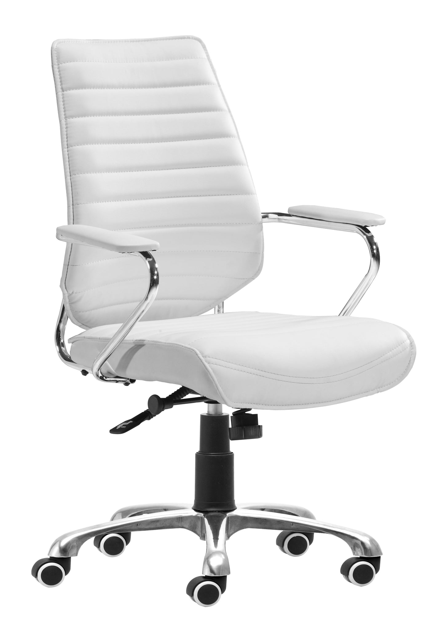 Enterprise White Low Back Office Chair - Ornate Home