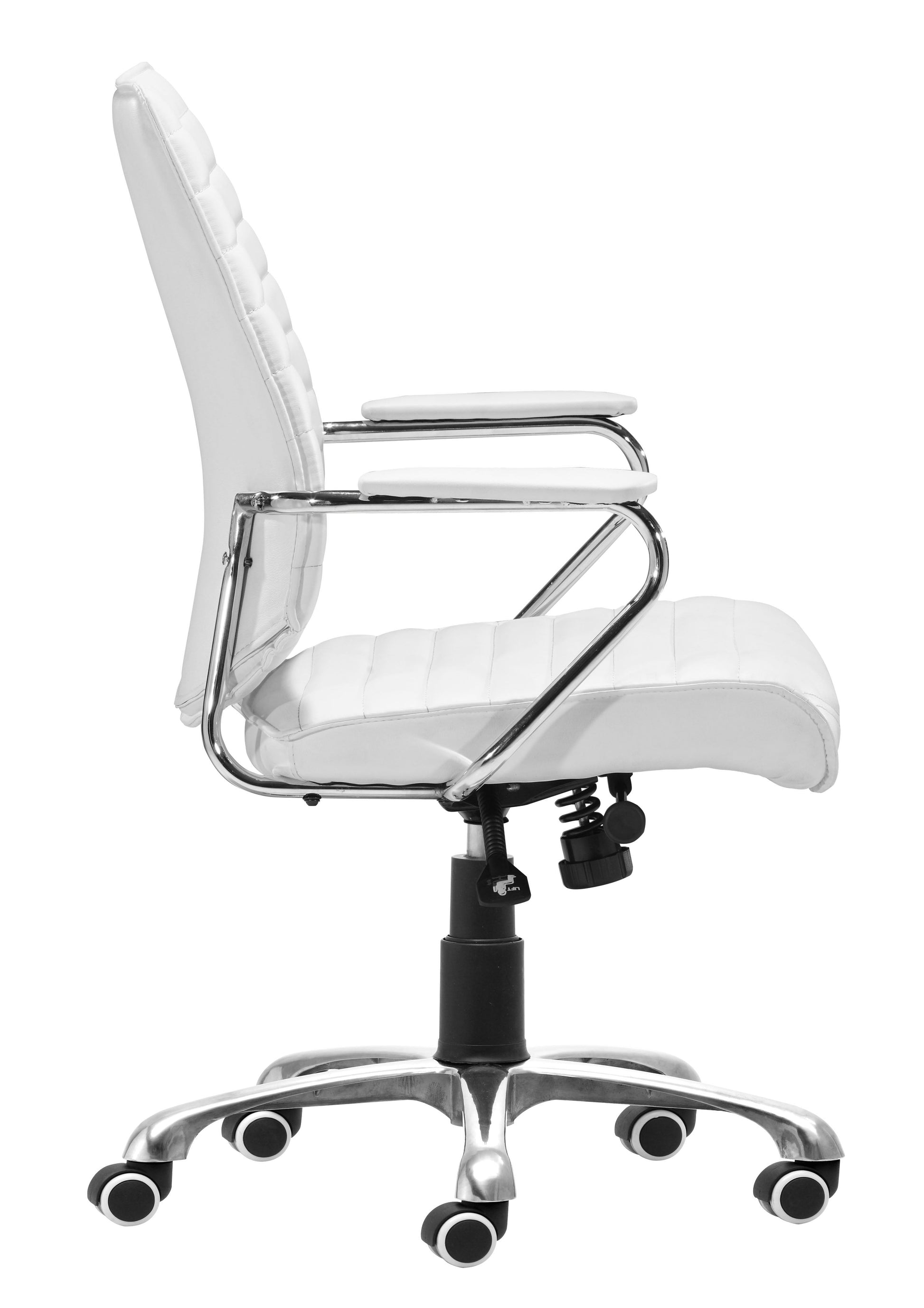 Enterprise White Low Back Office Chair - Ornate Home