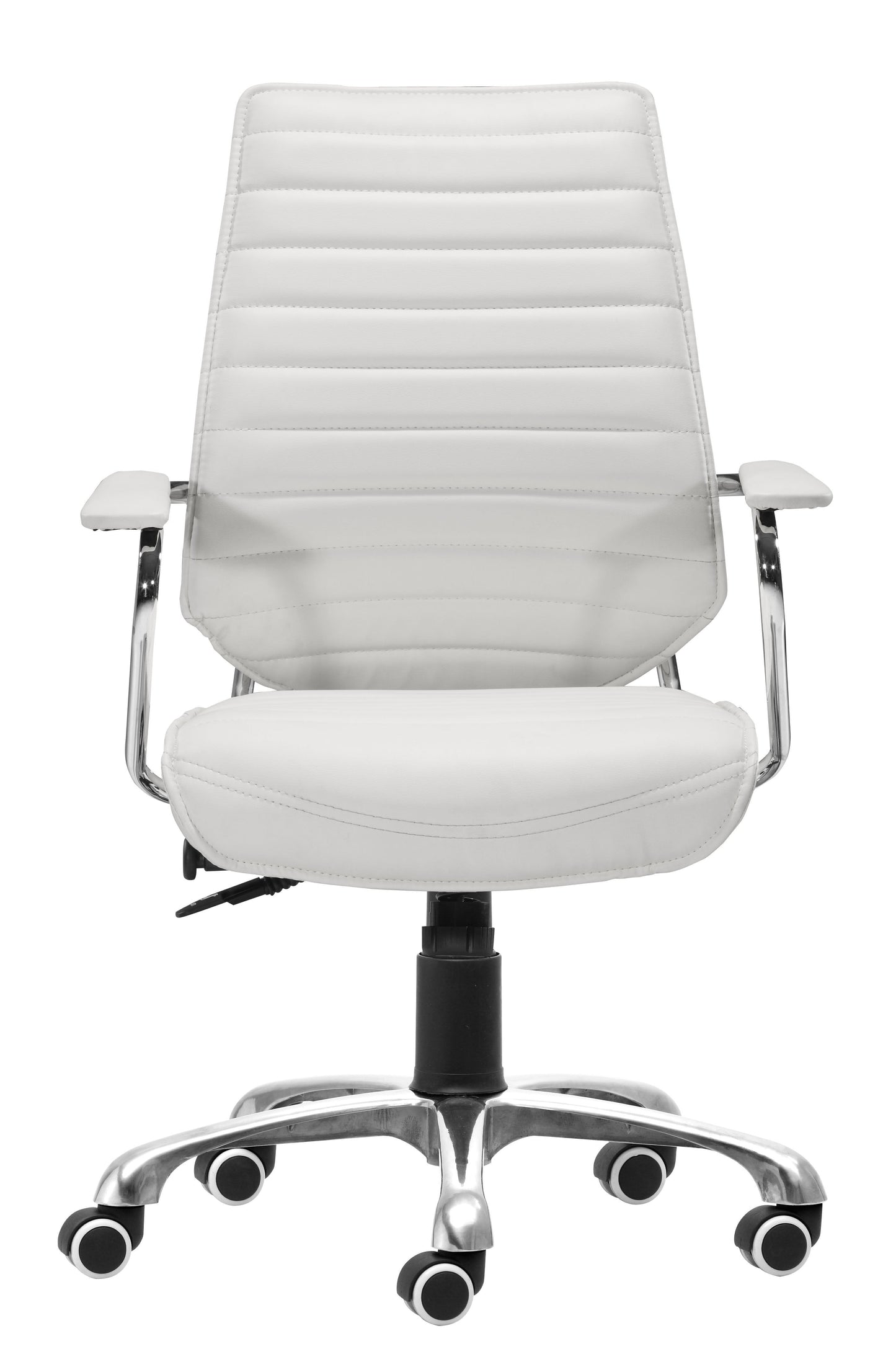 Enterprise White Low Back Office Chair - Ornate Home