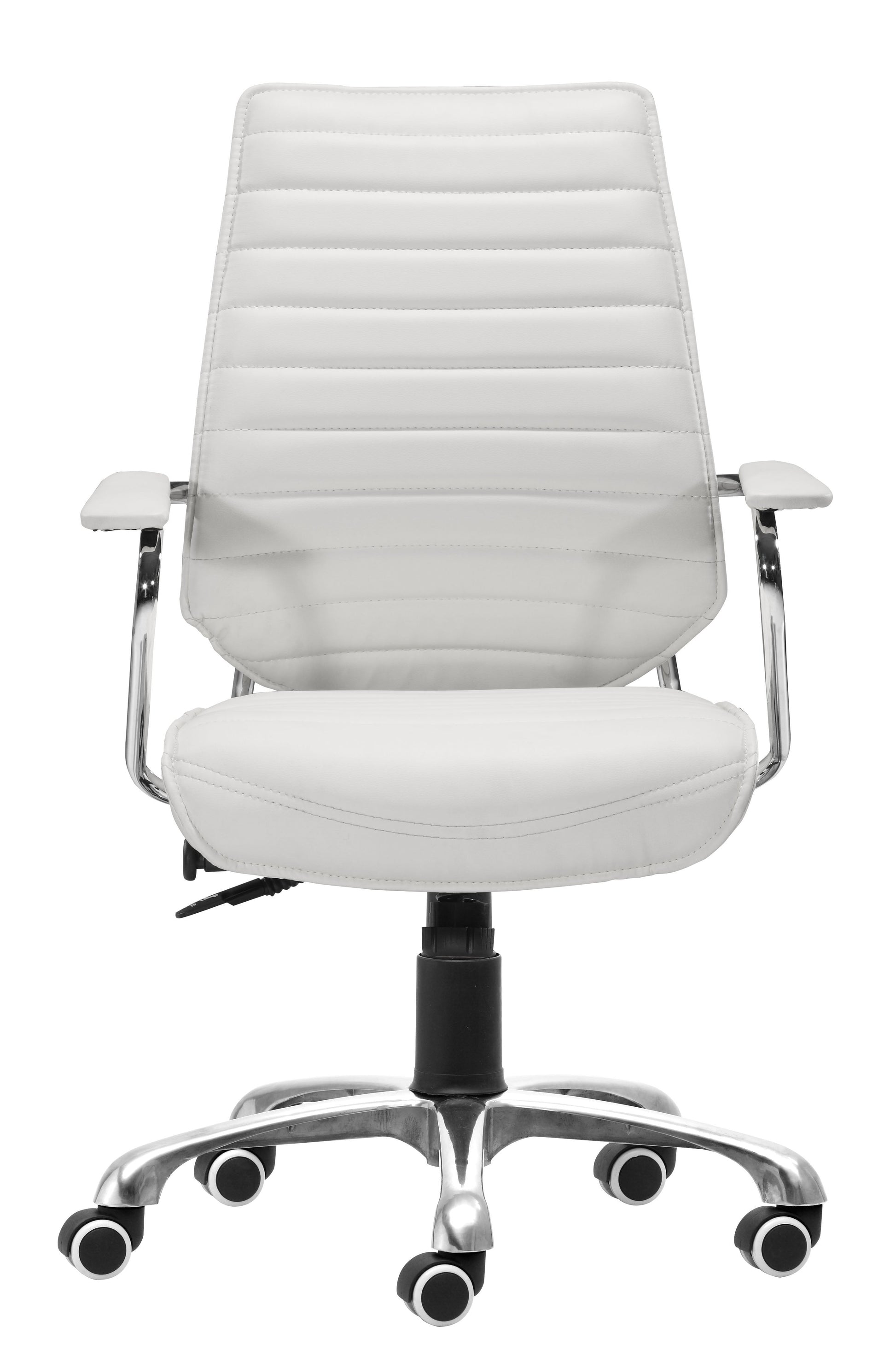 Enterprise White Low Back Office Chair - Ornate Home