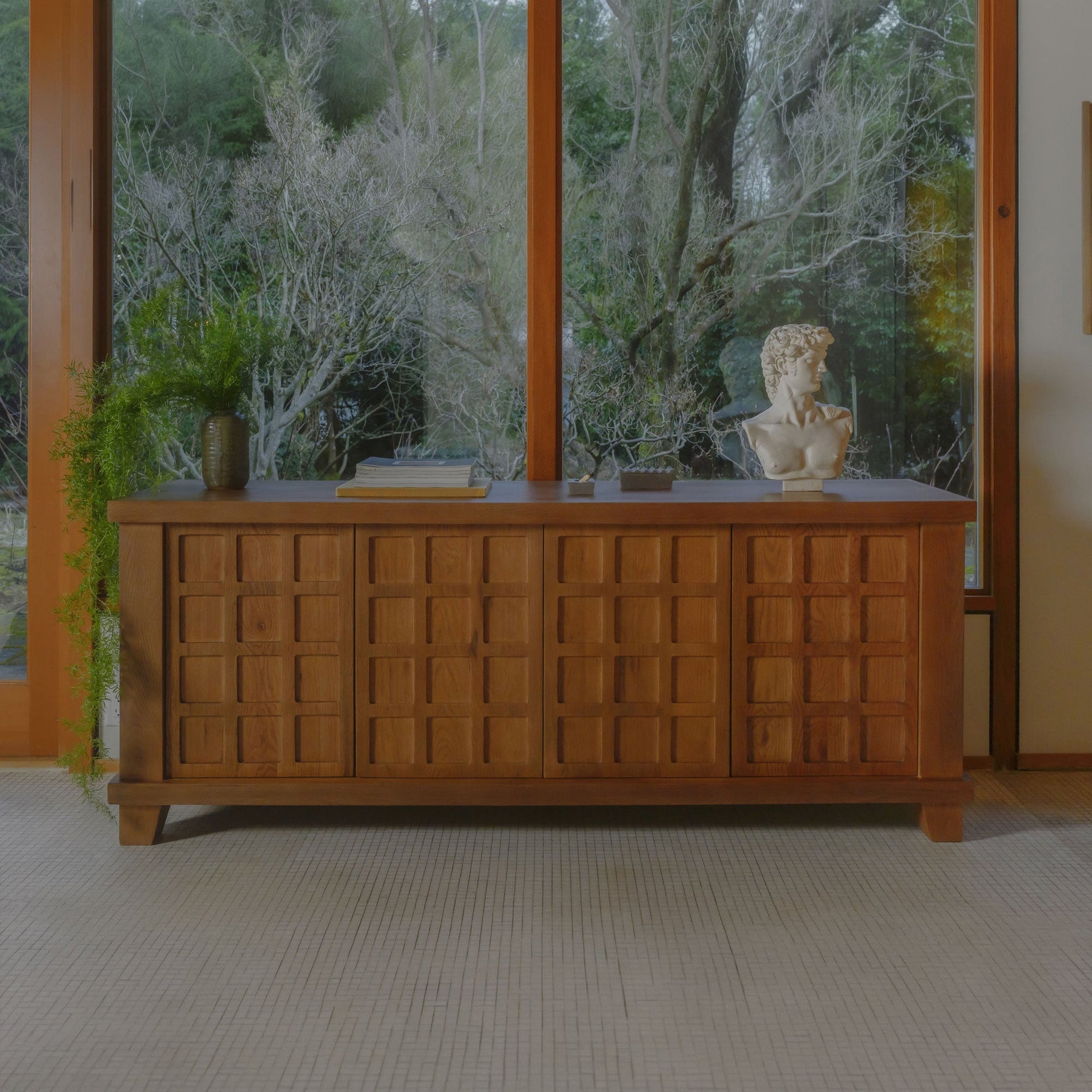 Enya Red Oak Sideboard - Ornate Home