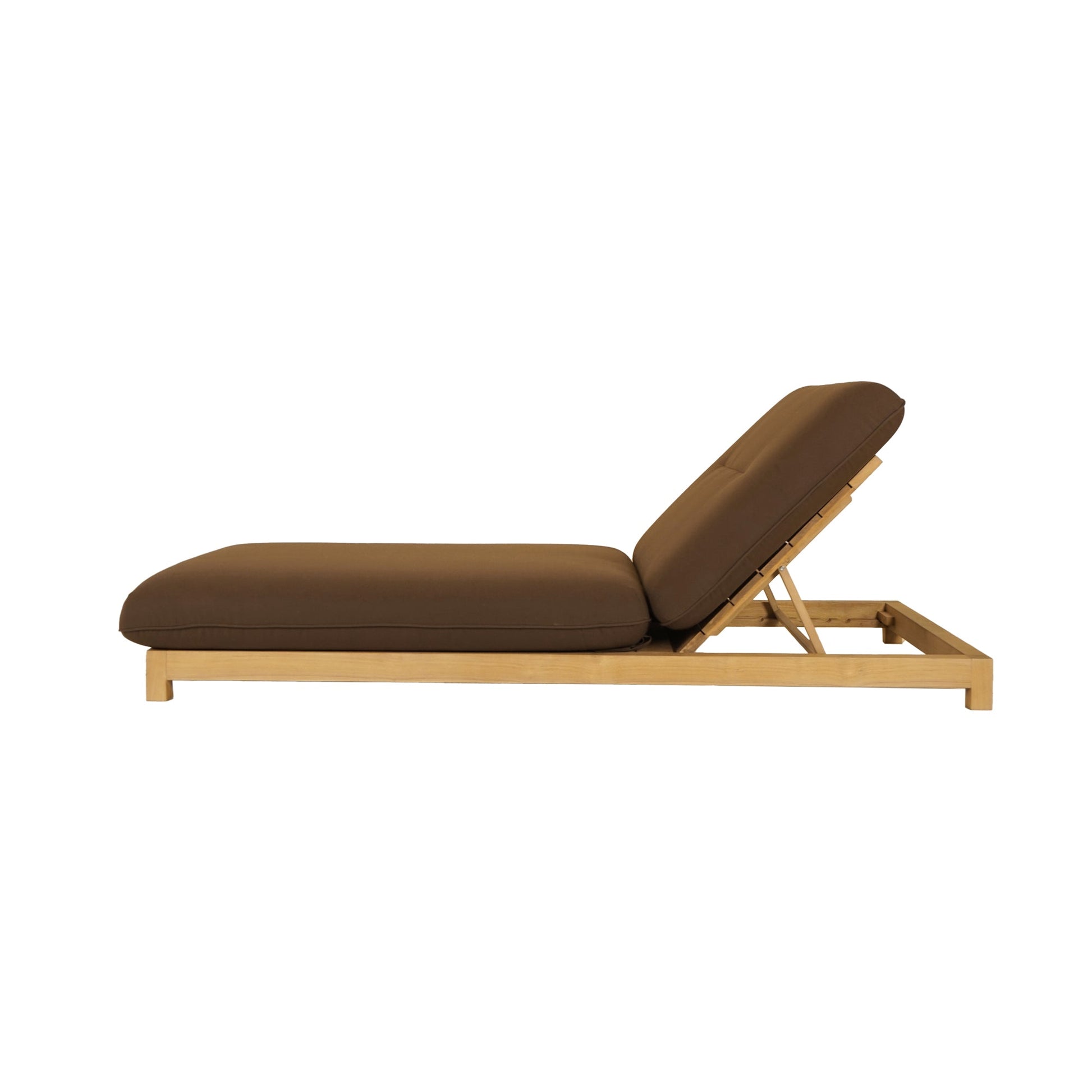 Enzo Brown Outdoor Adjustable Lounge Chair - Ornate Home