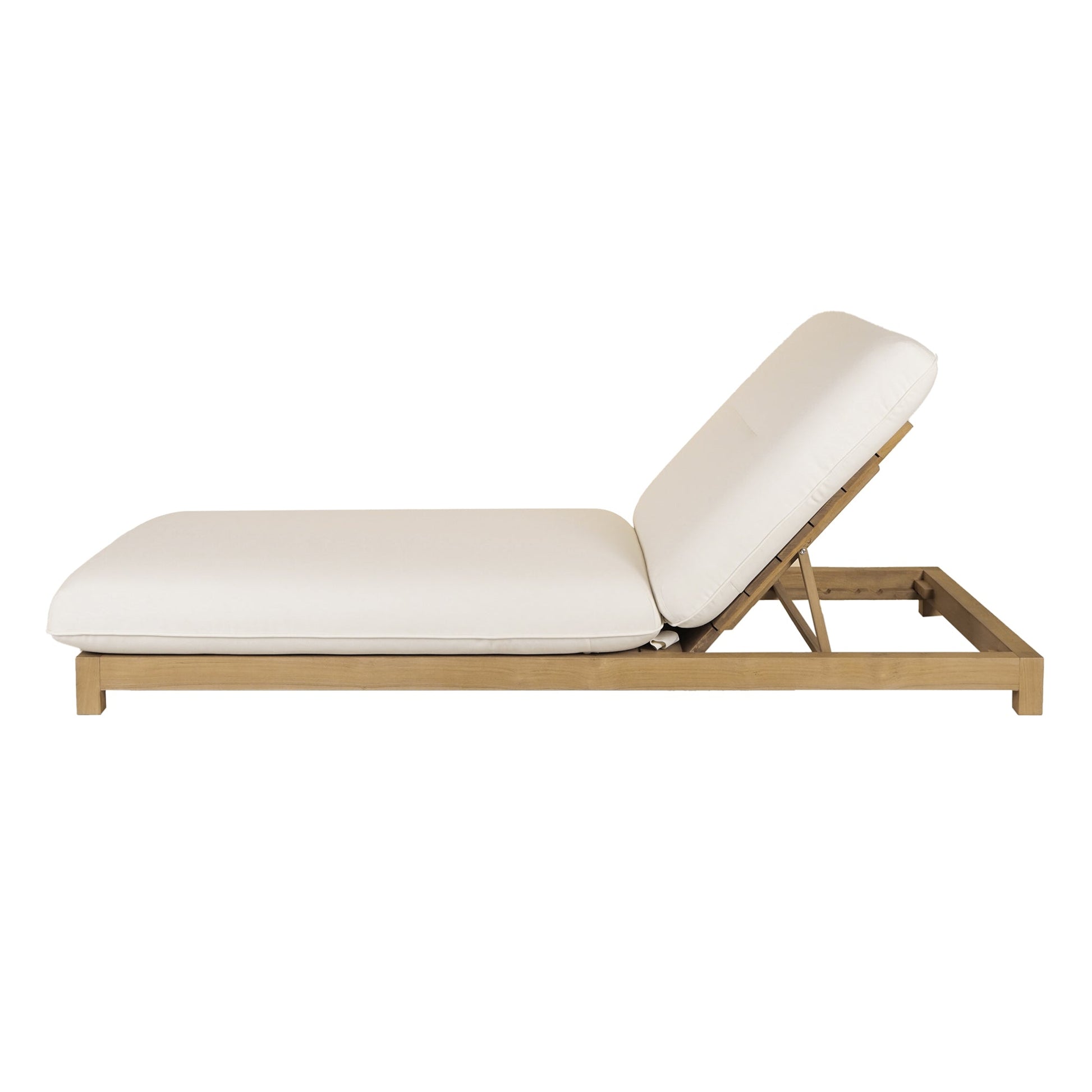 Enzo White Outdoor Adjustable Lounge Chair - Ornate Home