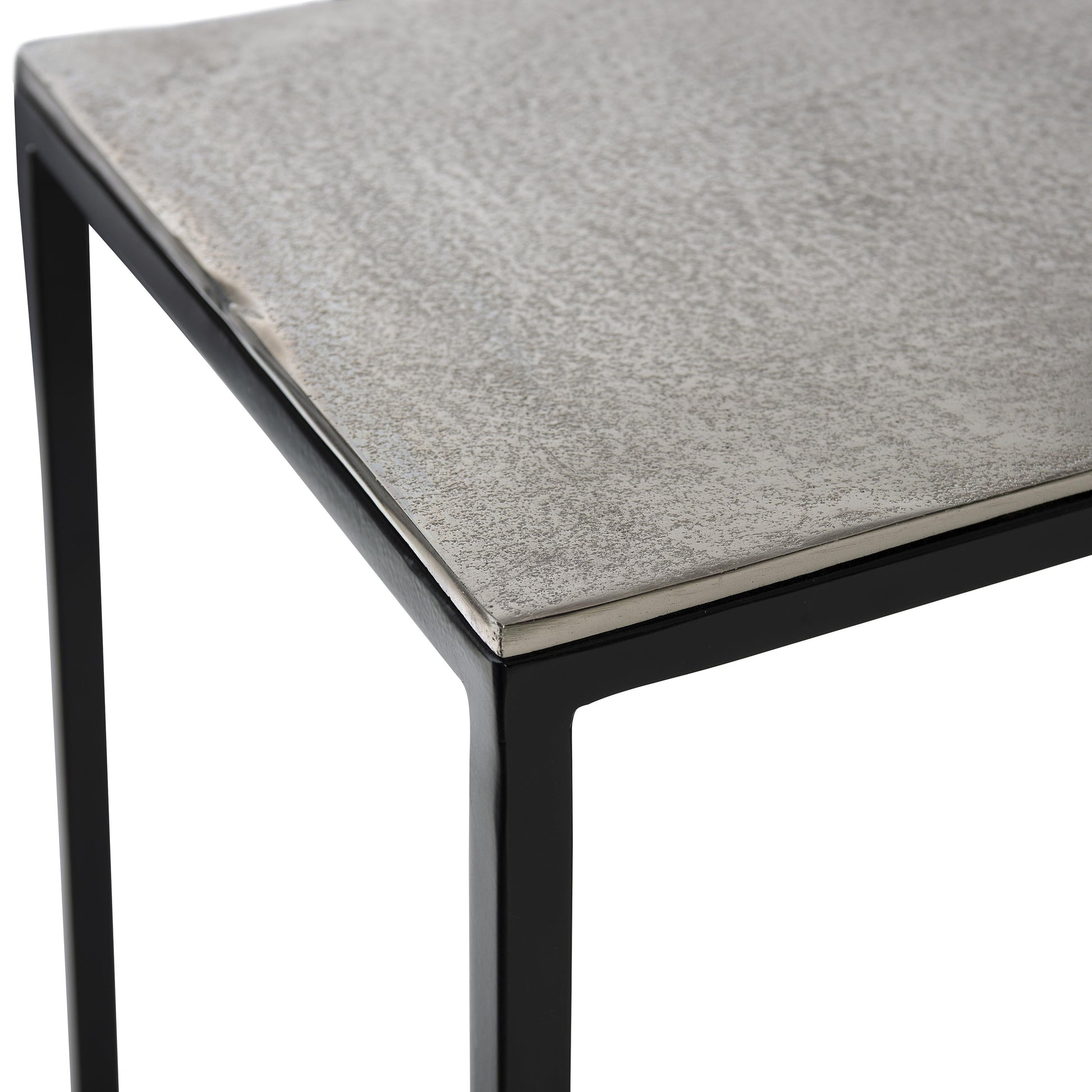 Equinox Nickel Console Table - Ornate Home