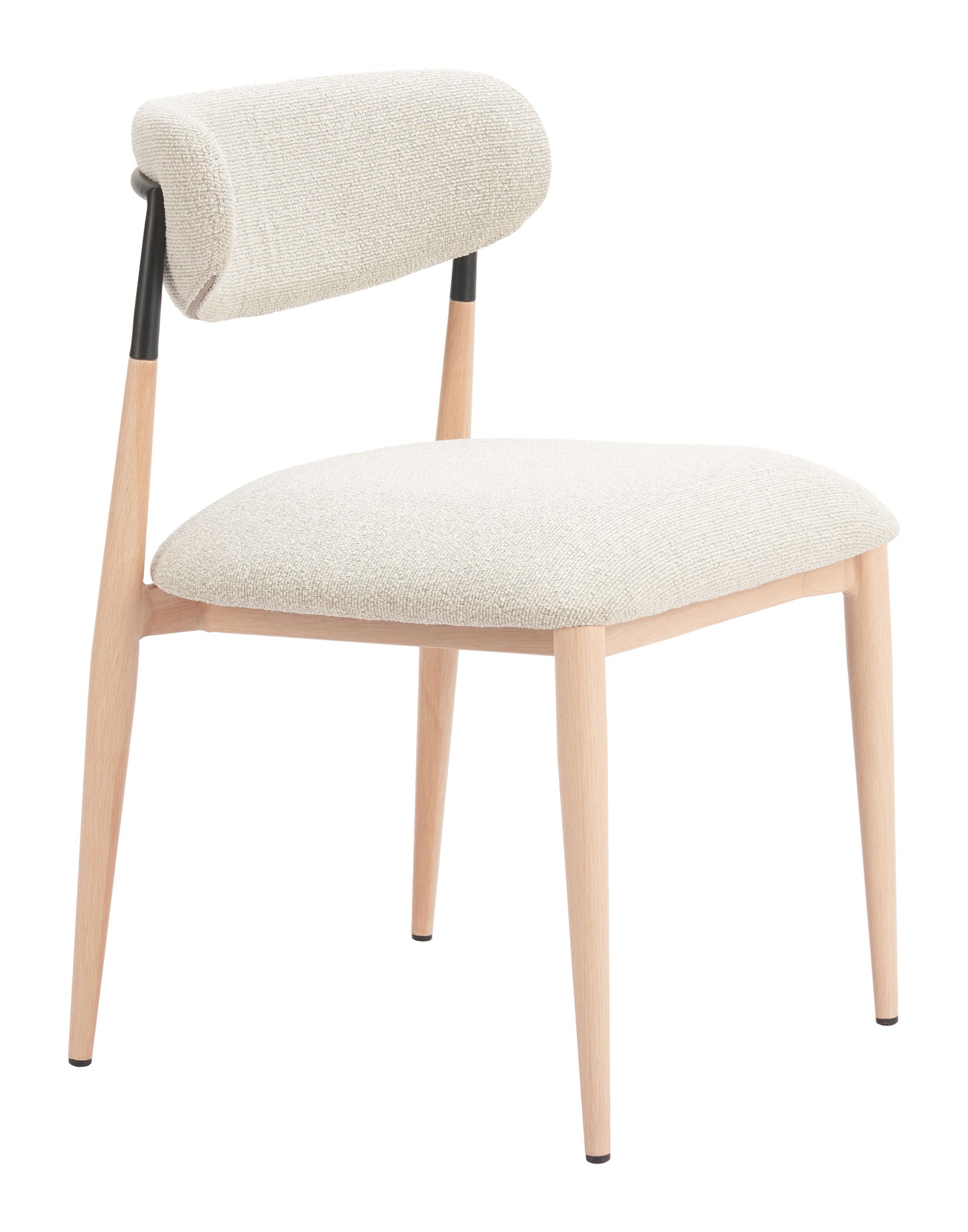 Equinox Oyster Gray & Natural Armless Dining Chair (Set of 2) - Ornate Home