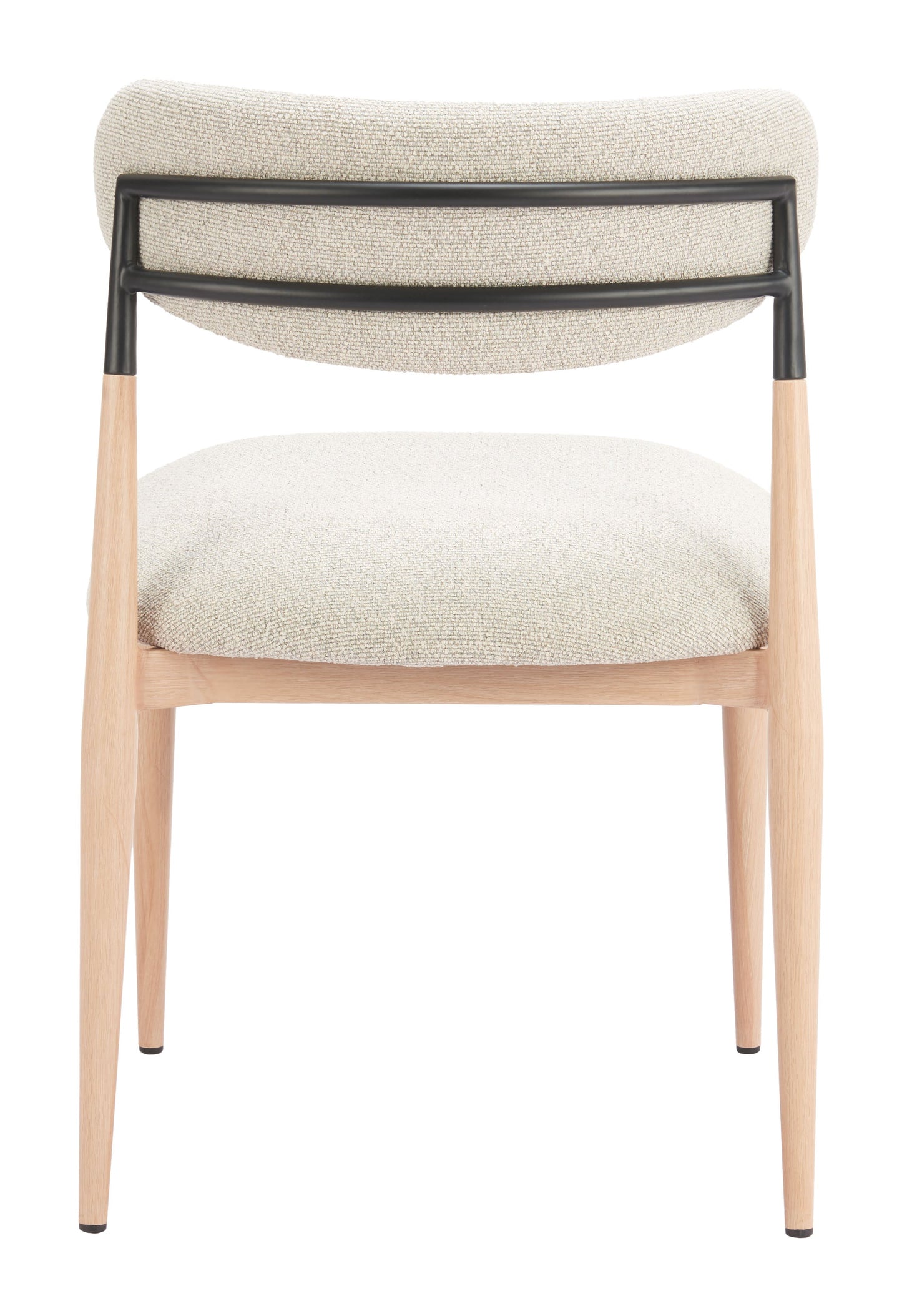 Equinox Oyster Gray & Natural Armless Dining Chair (Set of 2) - Ornate Home