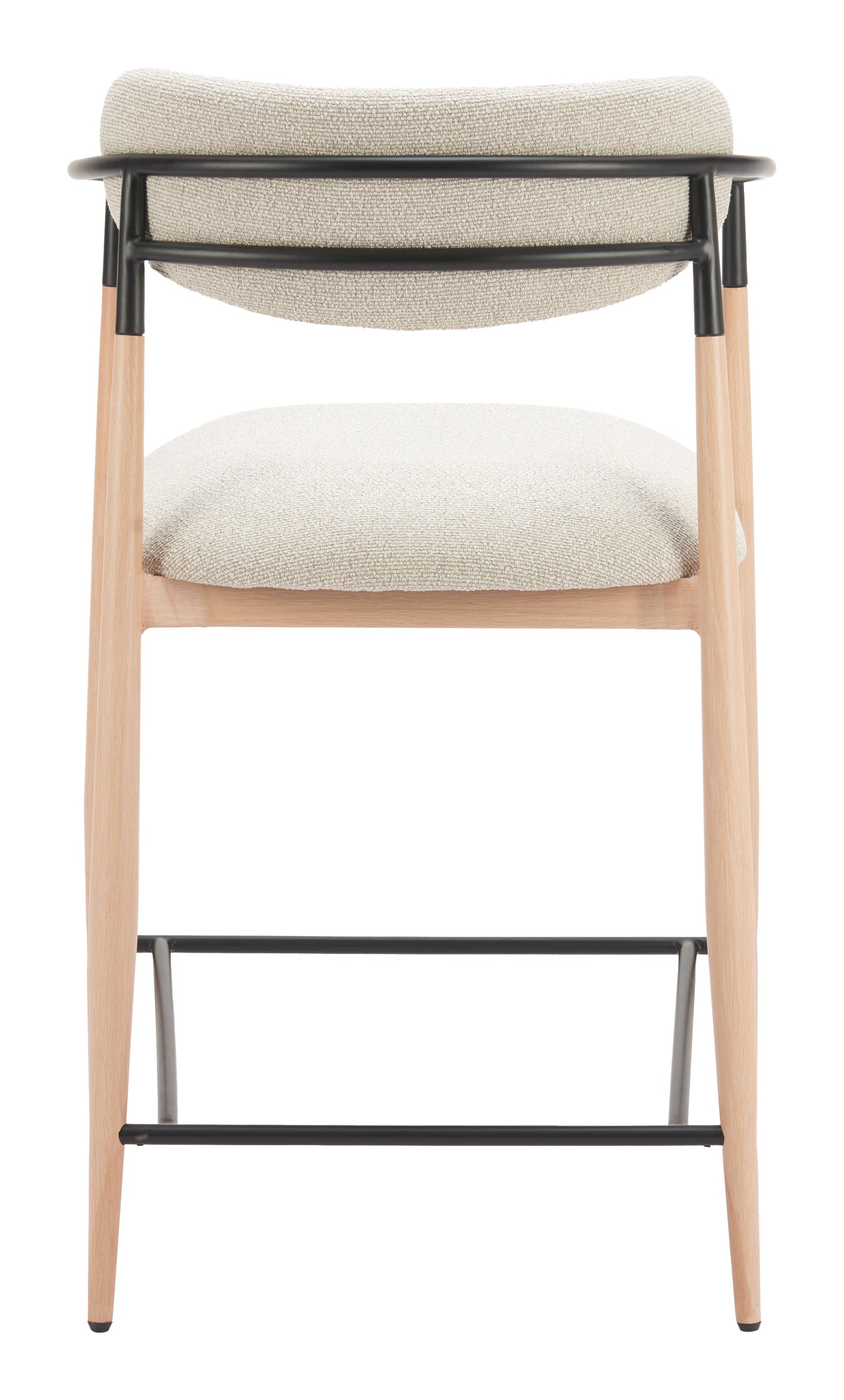 Equinox Oyster Gray & Natural Counter Stool - Ornate Home