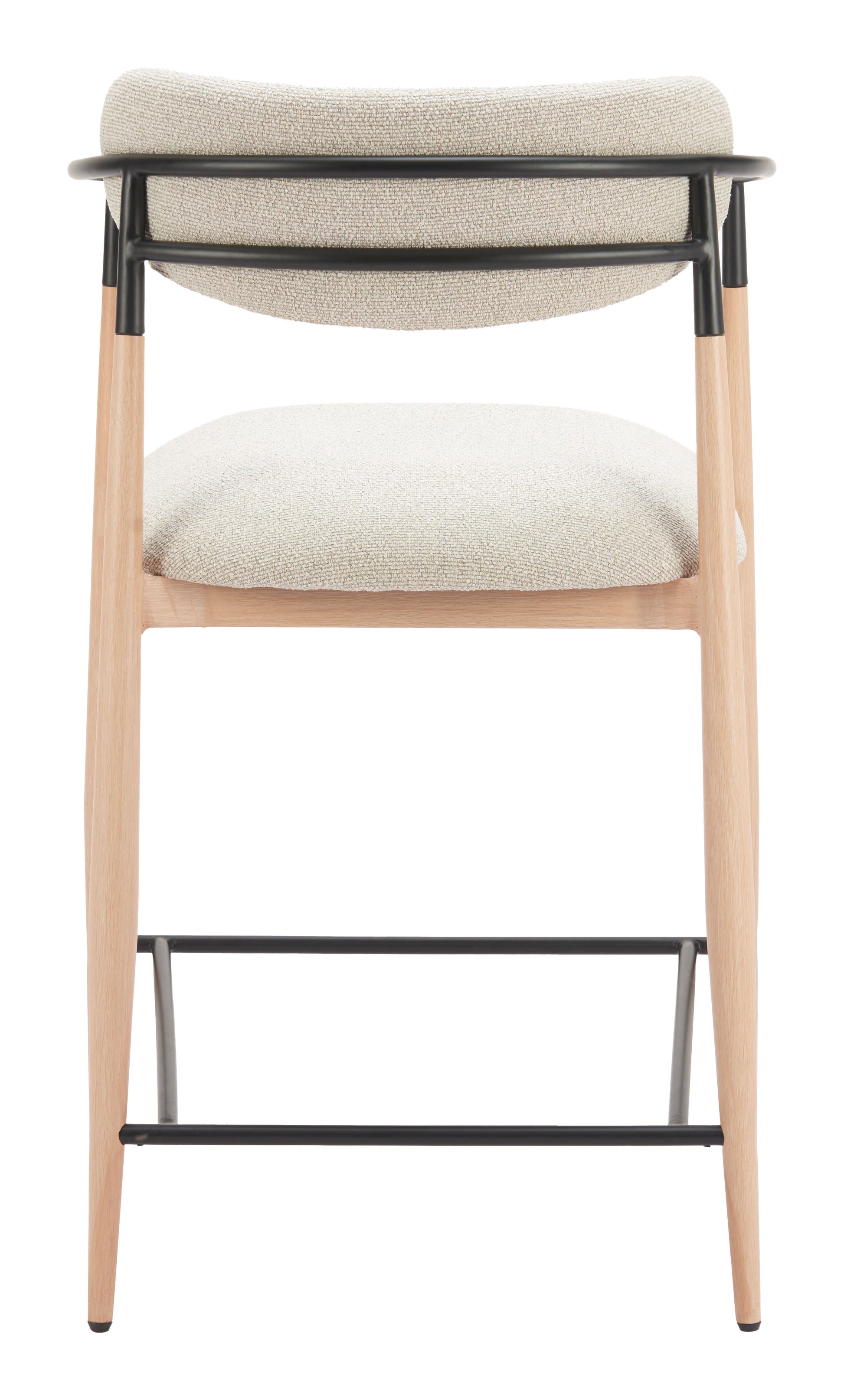 Equinox Oyster Gray & Natural Counter Stool - Ornate Home