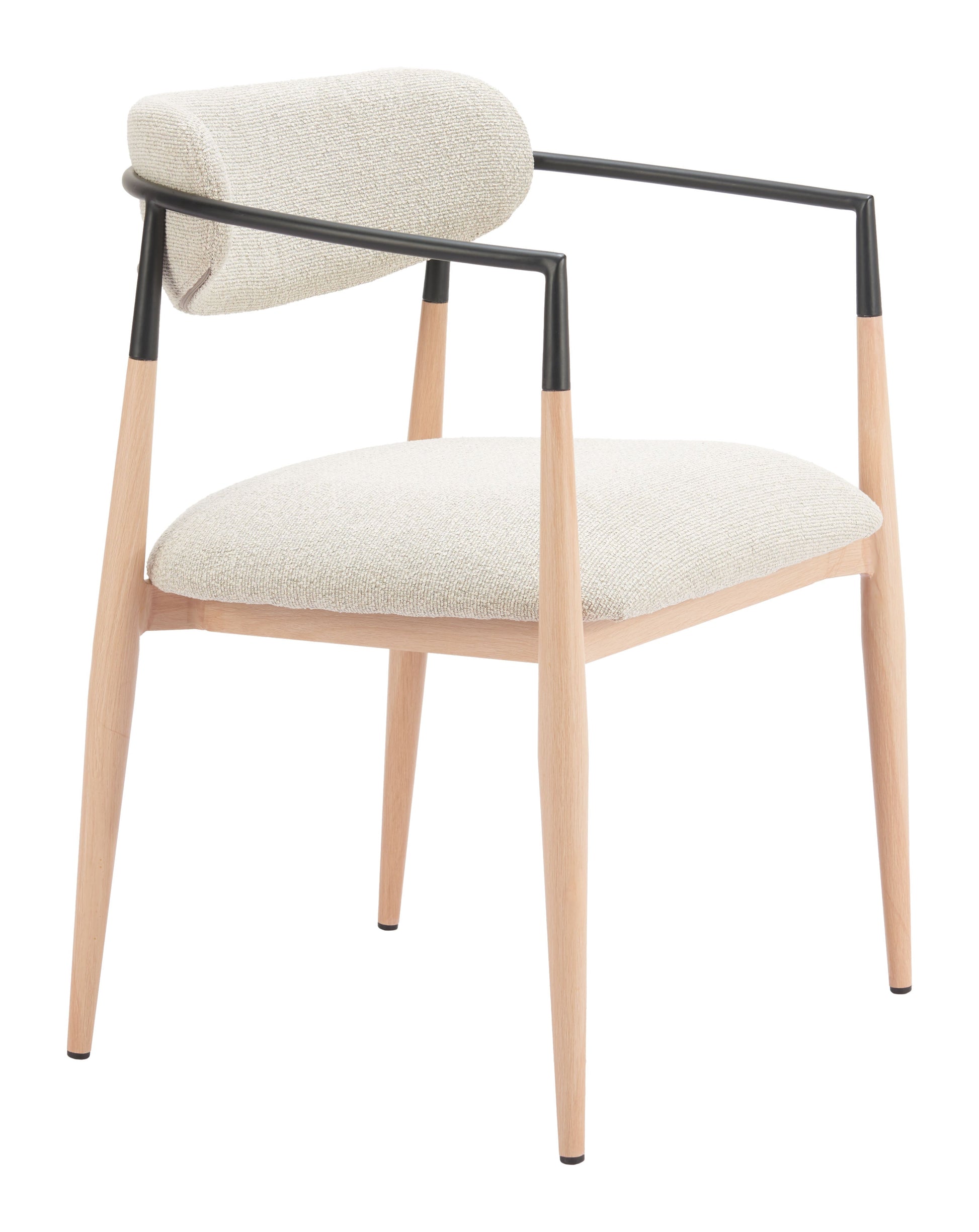Equinox Oyster Gray & Natural Dining Chair - Ornate Home