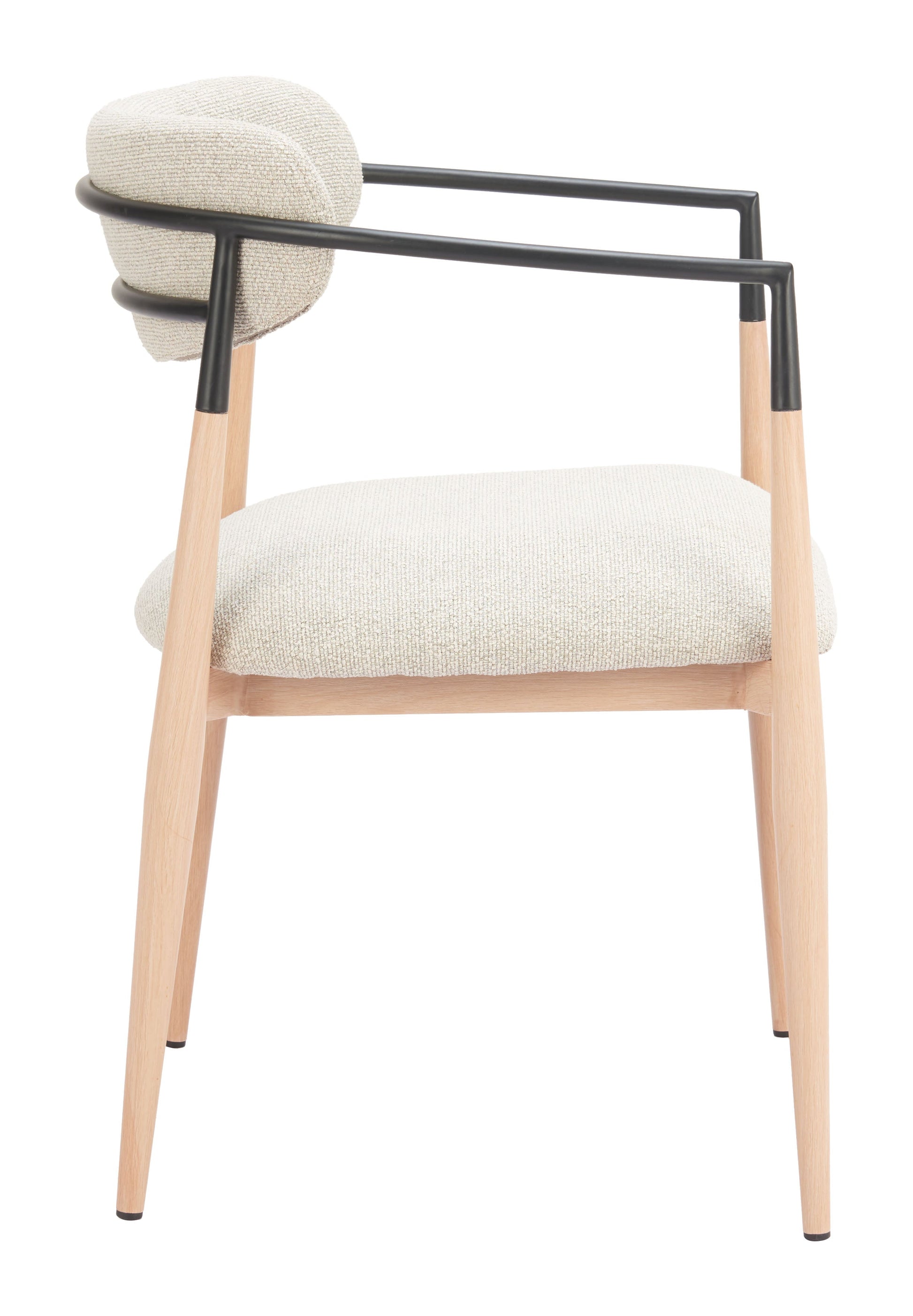 Equinox Oyster Gray & Natural Dining Chair - Ornate Home