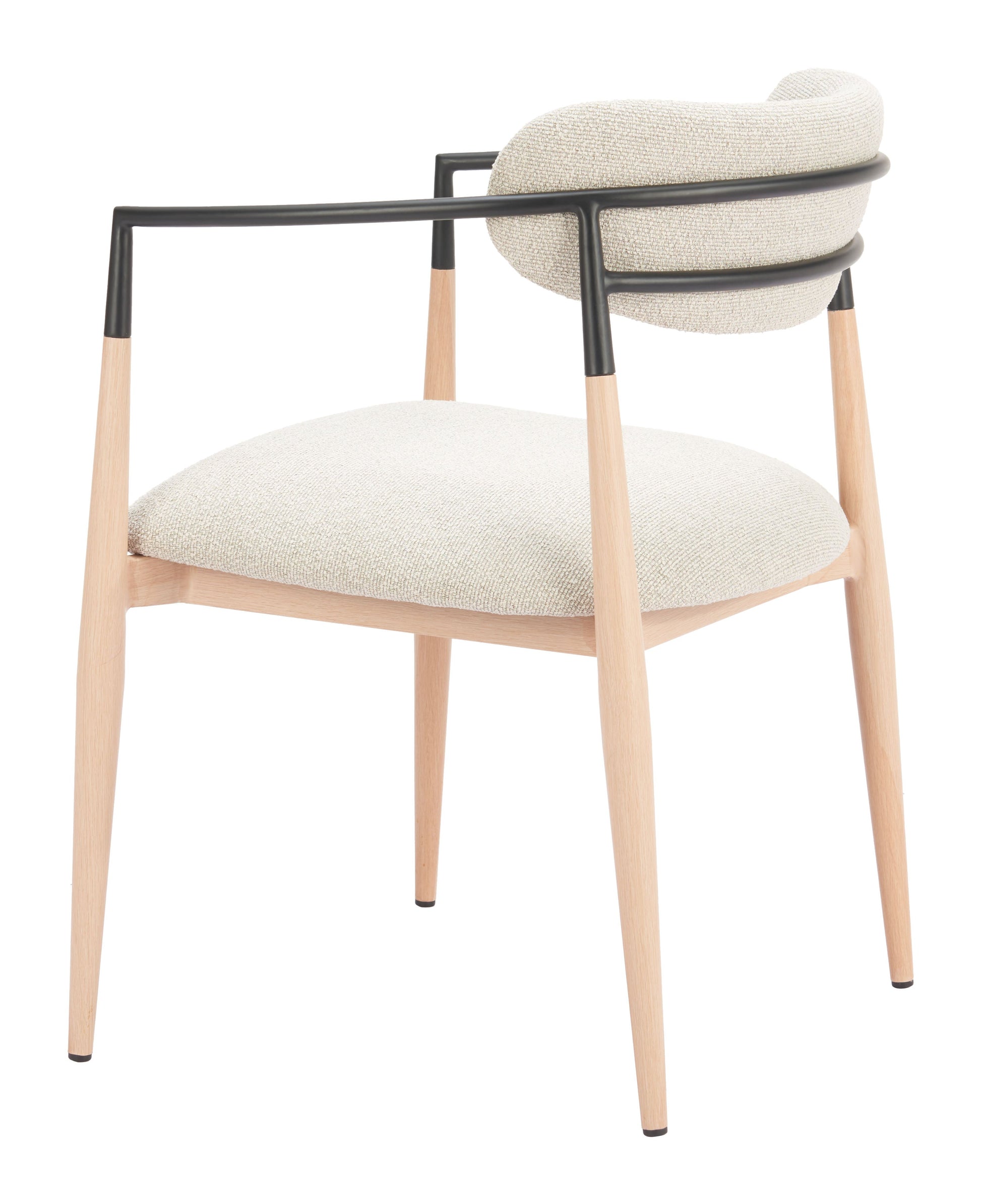 Equinox Oyster Gray & Natural Dining Chair - Ornate Home