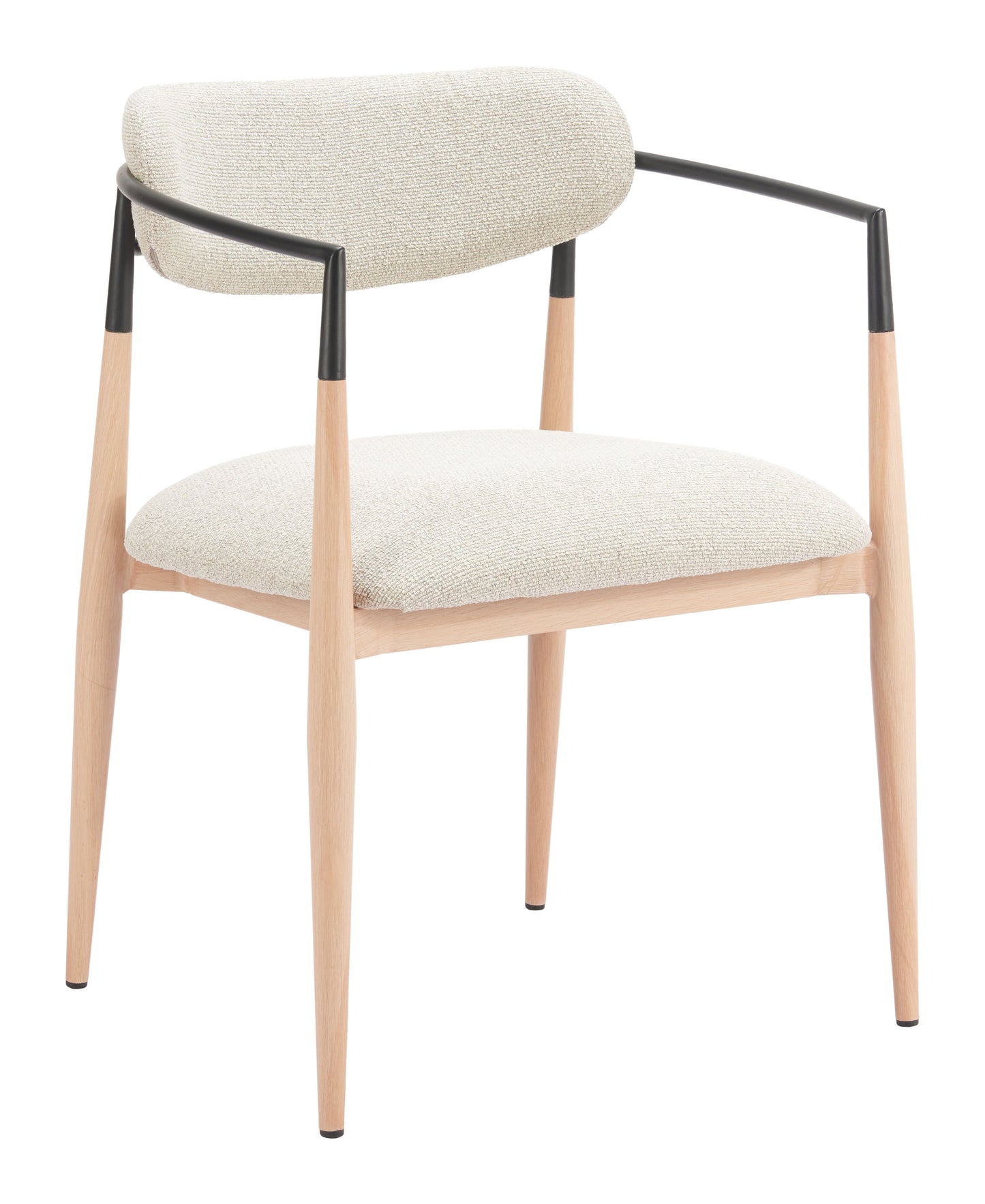 Equinox Oyster Gray & Natural Dining Chair - Ornate Home