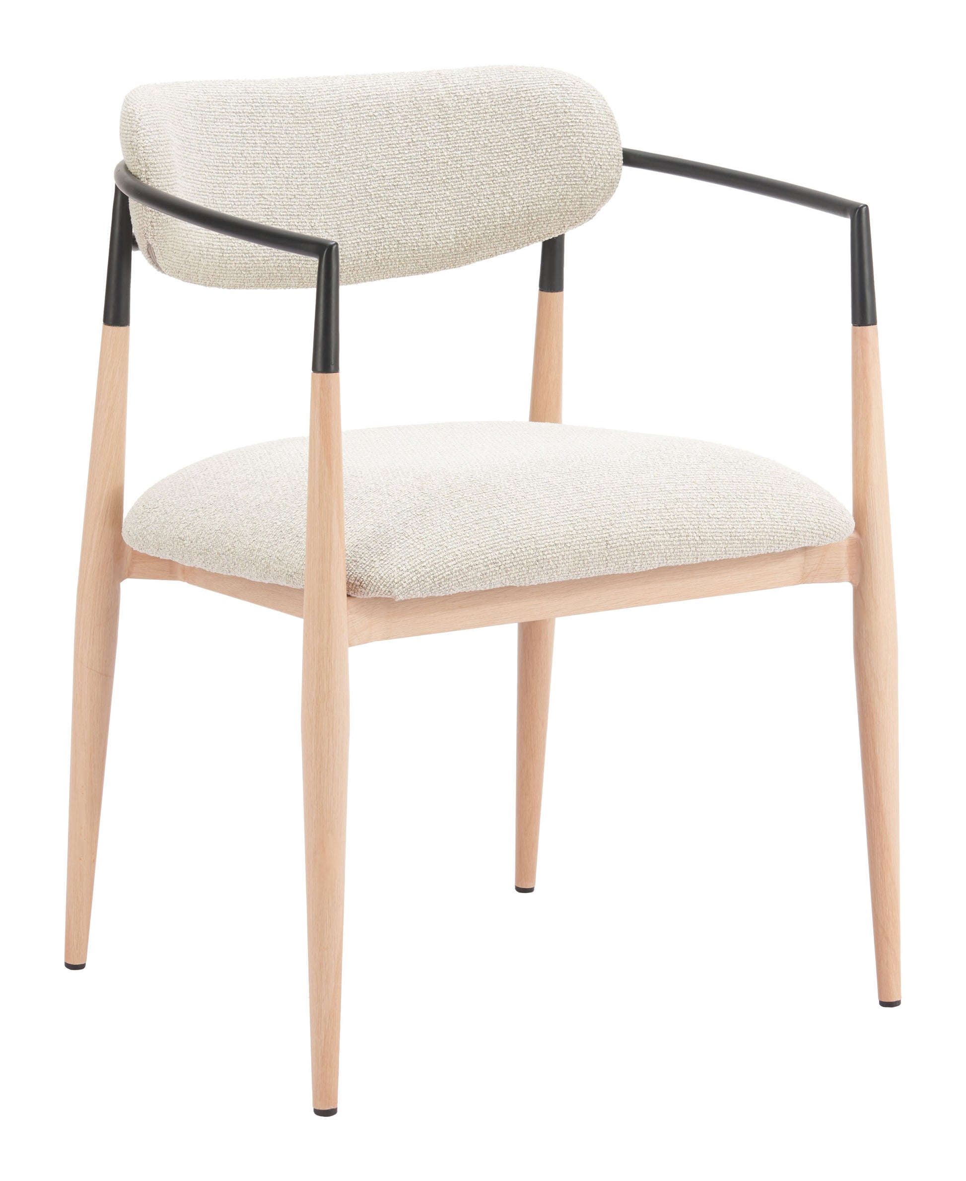 Equinox Oyster Gray & Natural Dining Chair - Ornate Home