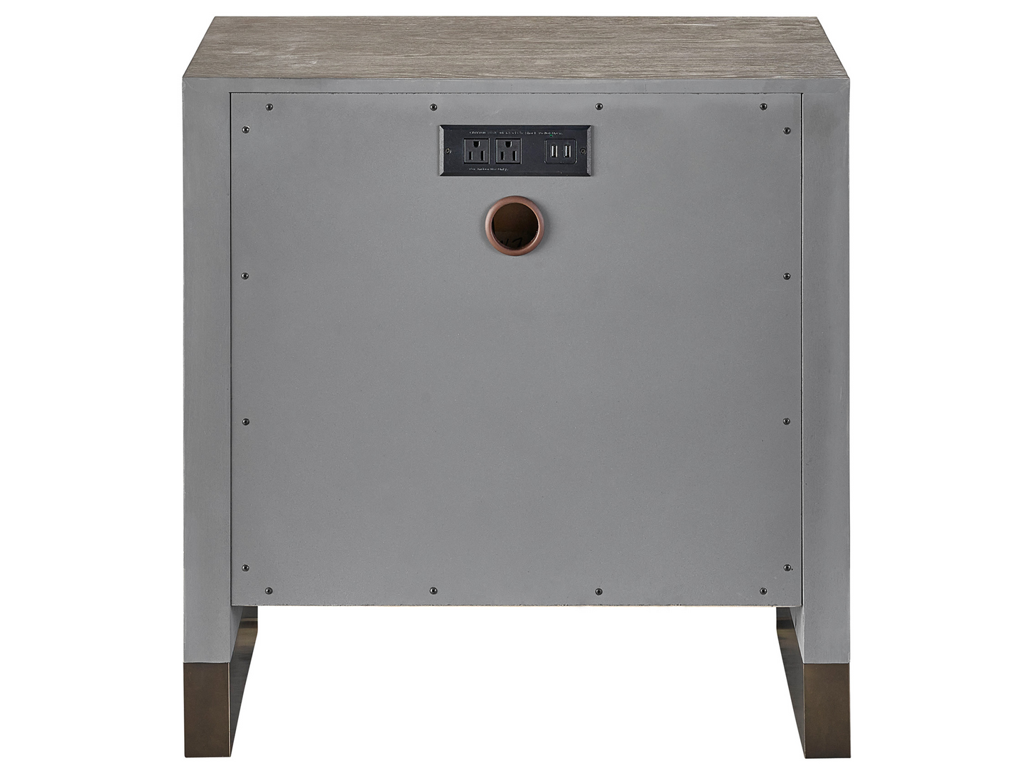 ErinnV x Universal Weathered Oak Nightstand - Ornate Home