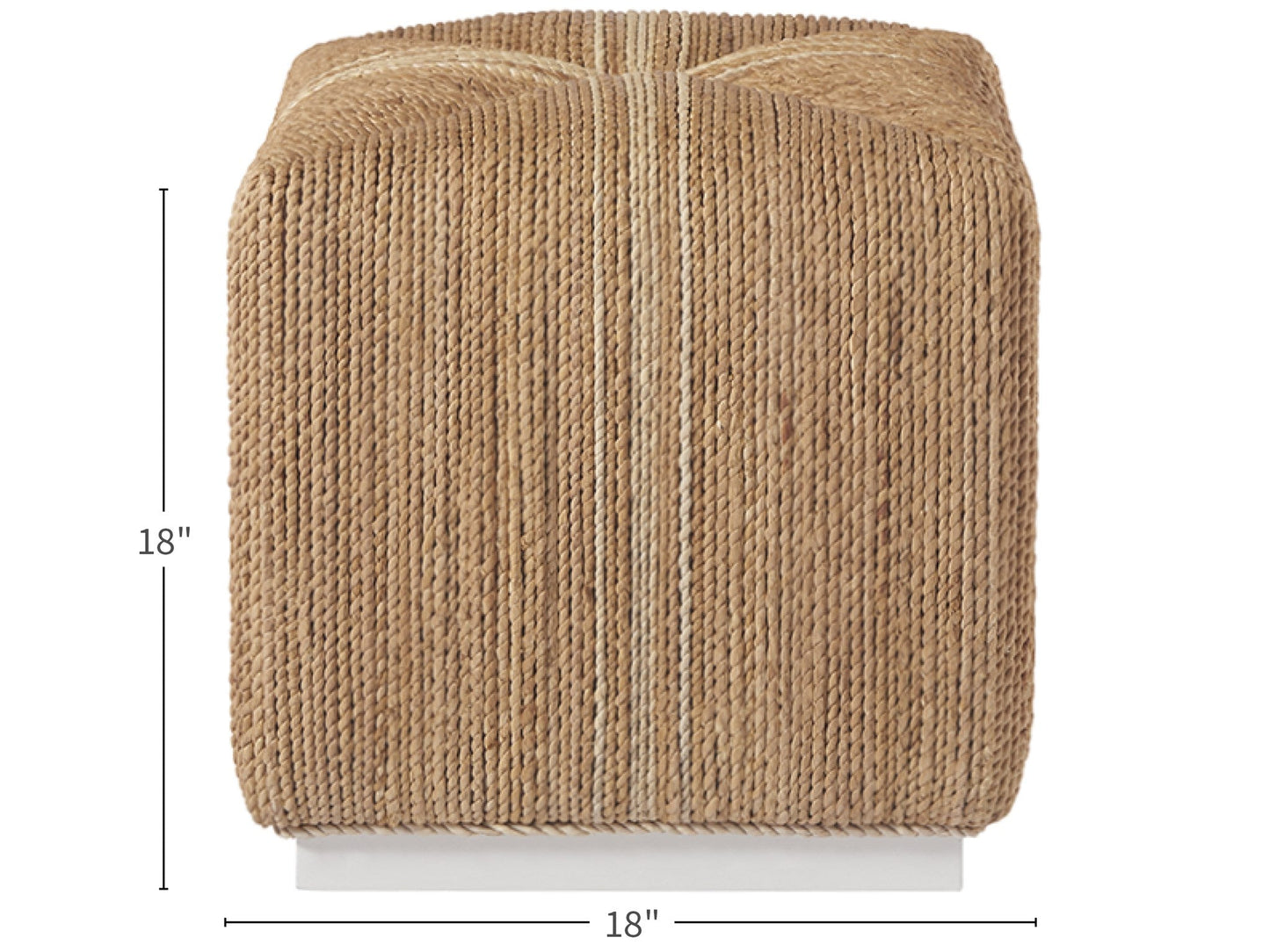 Escape Natural Abaca Cube - Ornate Home