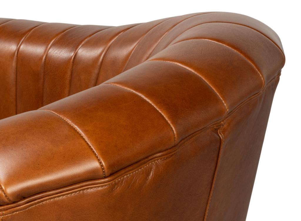 Essex Brown Swivel Chair - Ornate Home