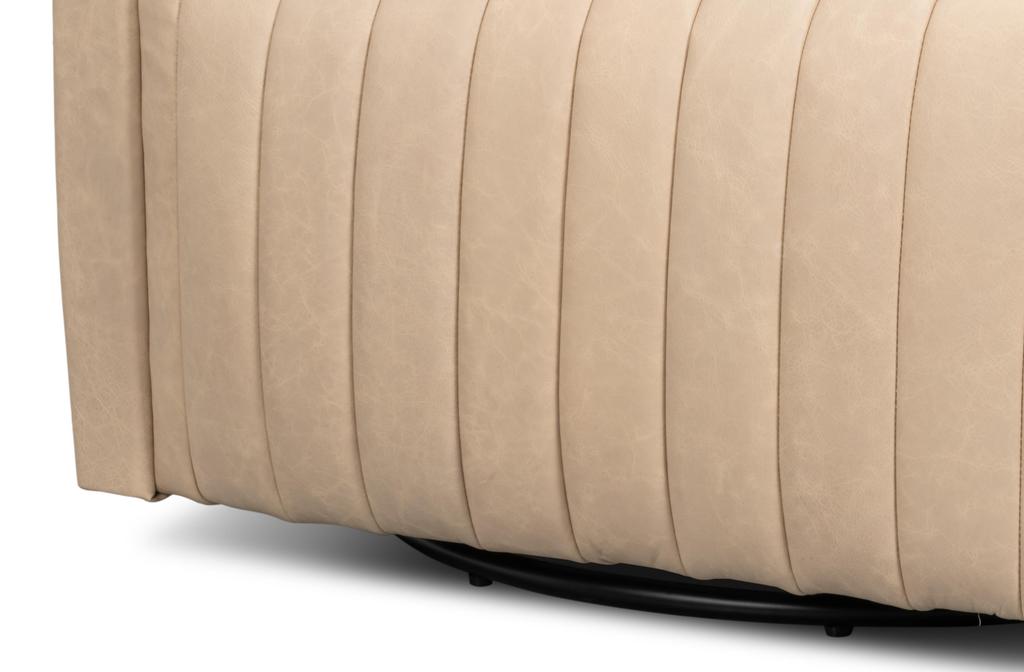 Essex White Swivel Chair - Ornate Home
