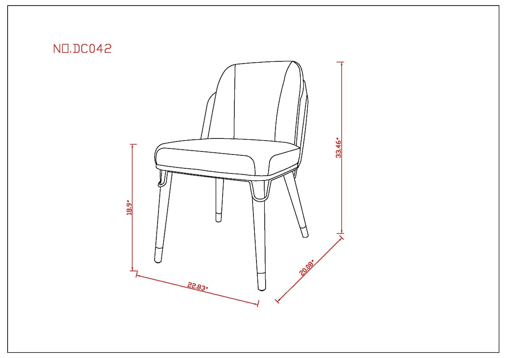 Estelle Dining Chair in Cream and Black - Ornate Home