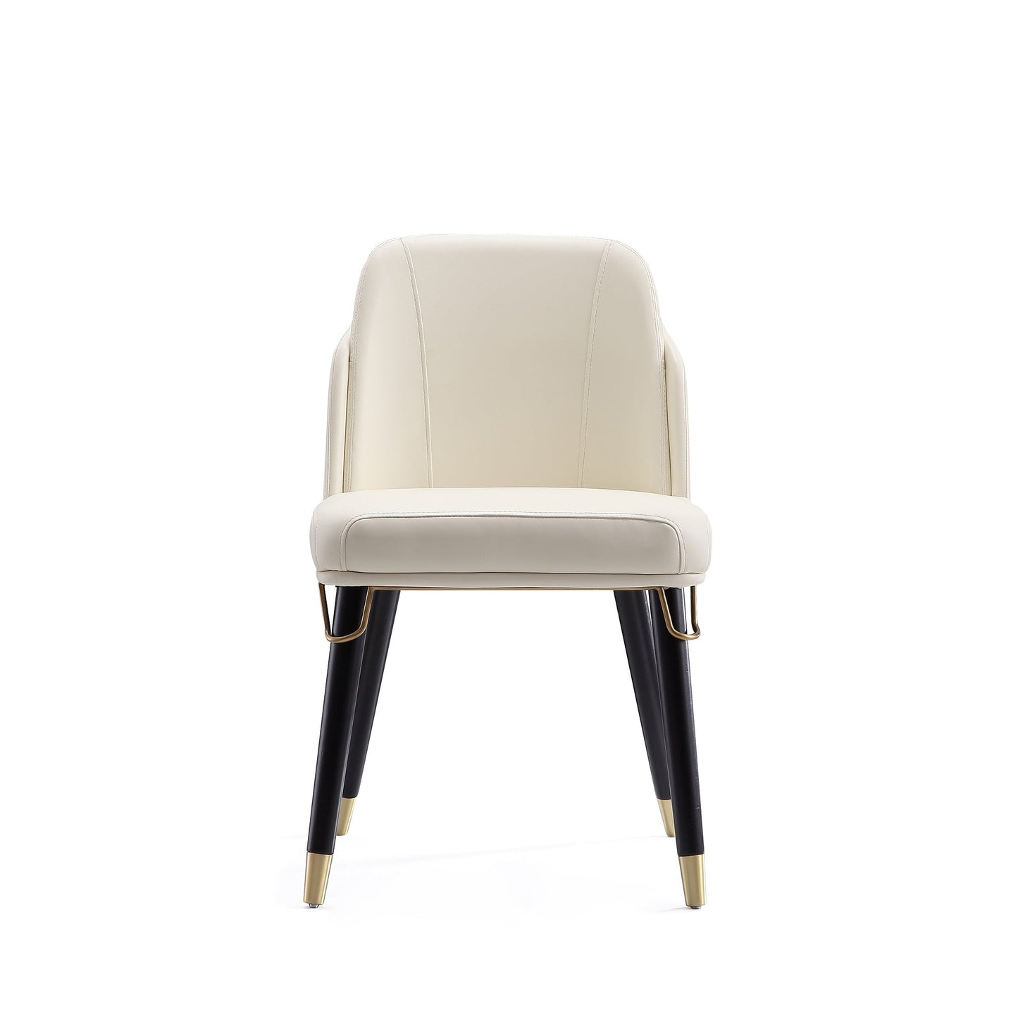 Estelle Dining Chair in Cream and Black (set of 2) - Ornate Home