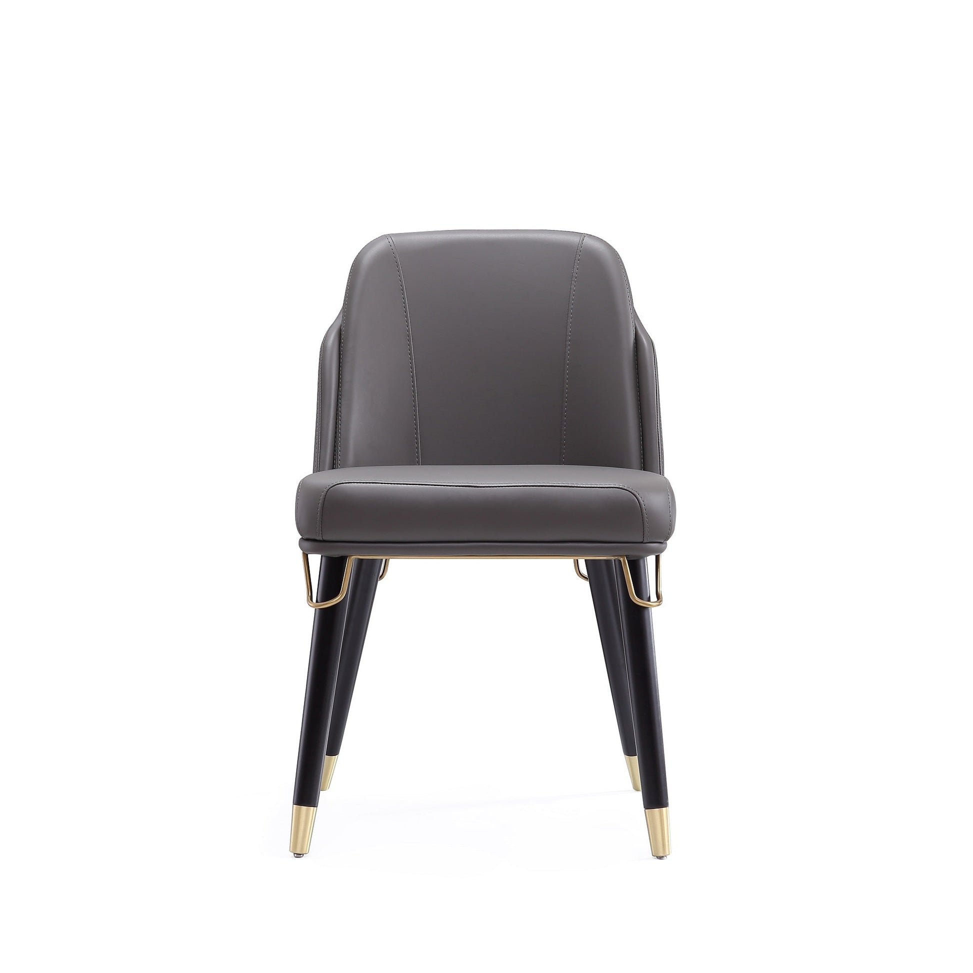 Estelle Dining Chair in Pebble and Black (set of 2) - Ornate Home