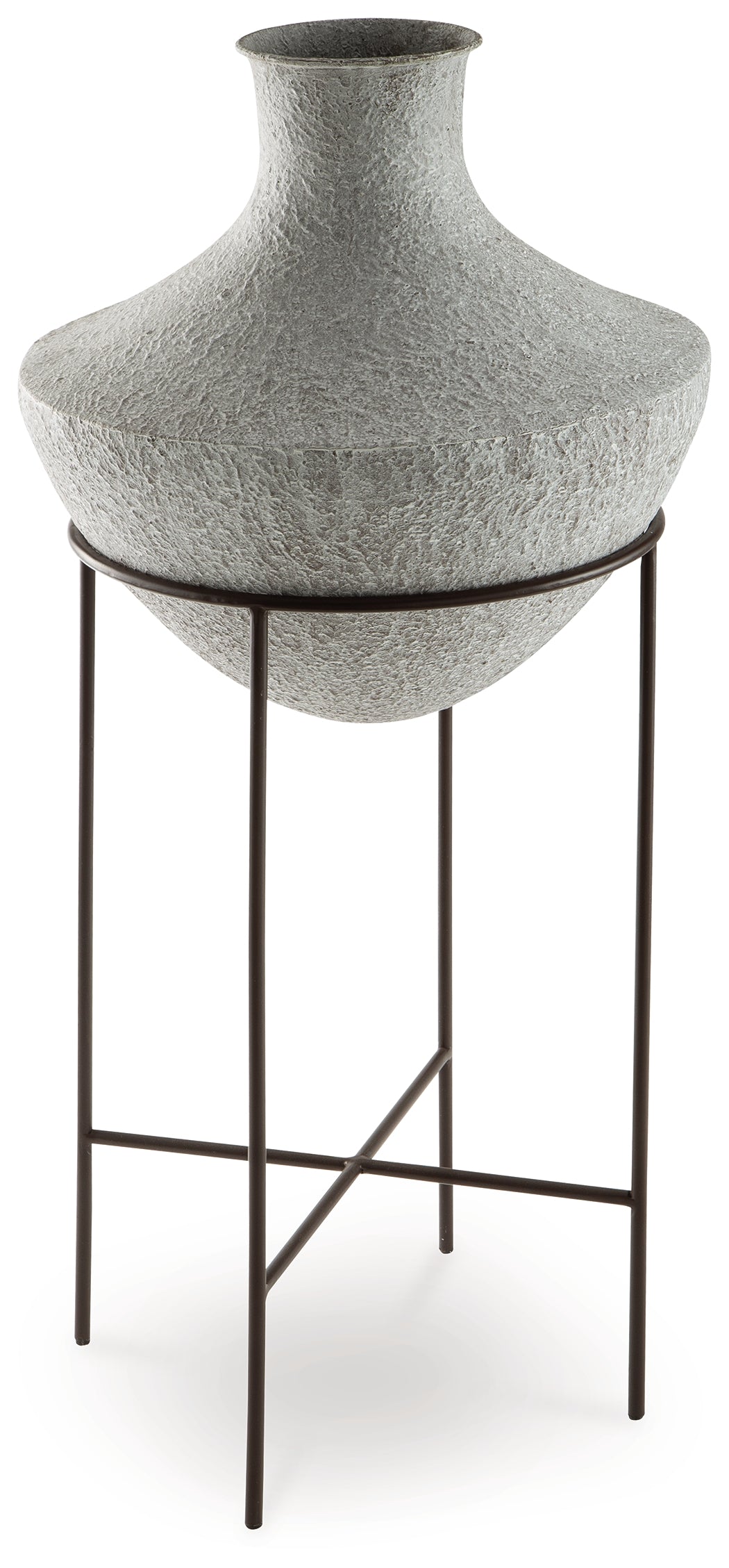 Estonbank Distressed Cream Vase 35"- Viva Furn