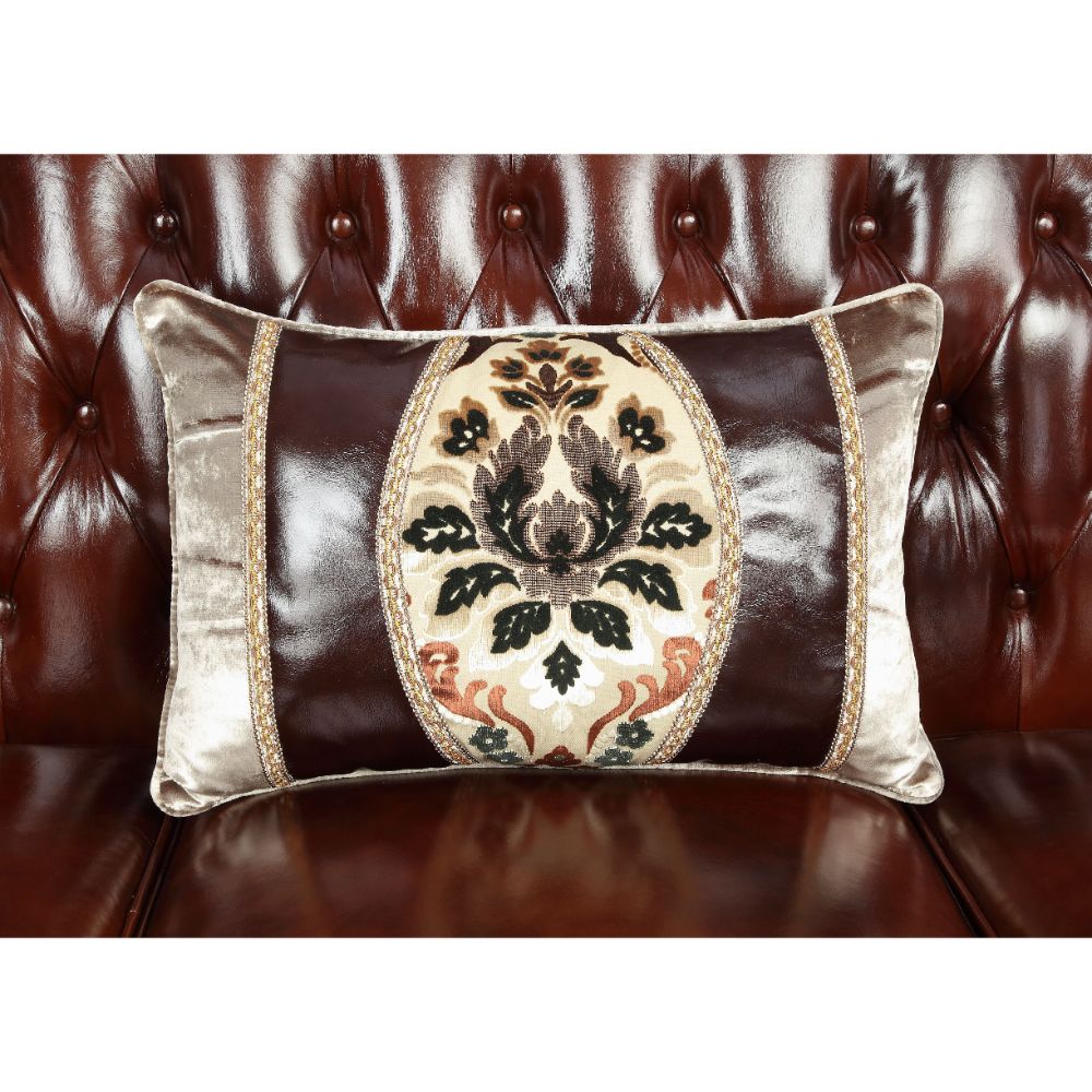 Eustoma Sofa in Cherry and Walnut - Ornate Home