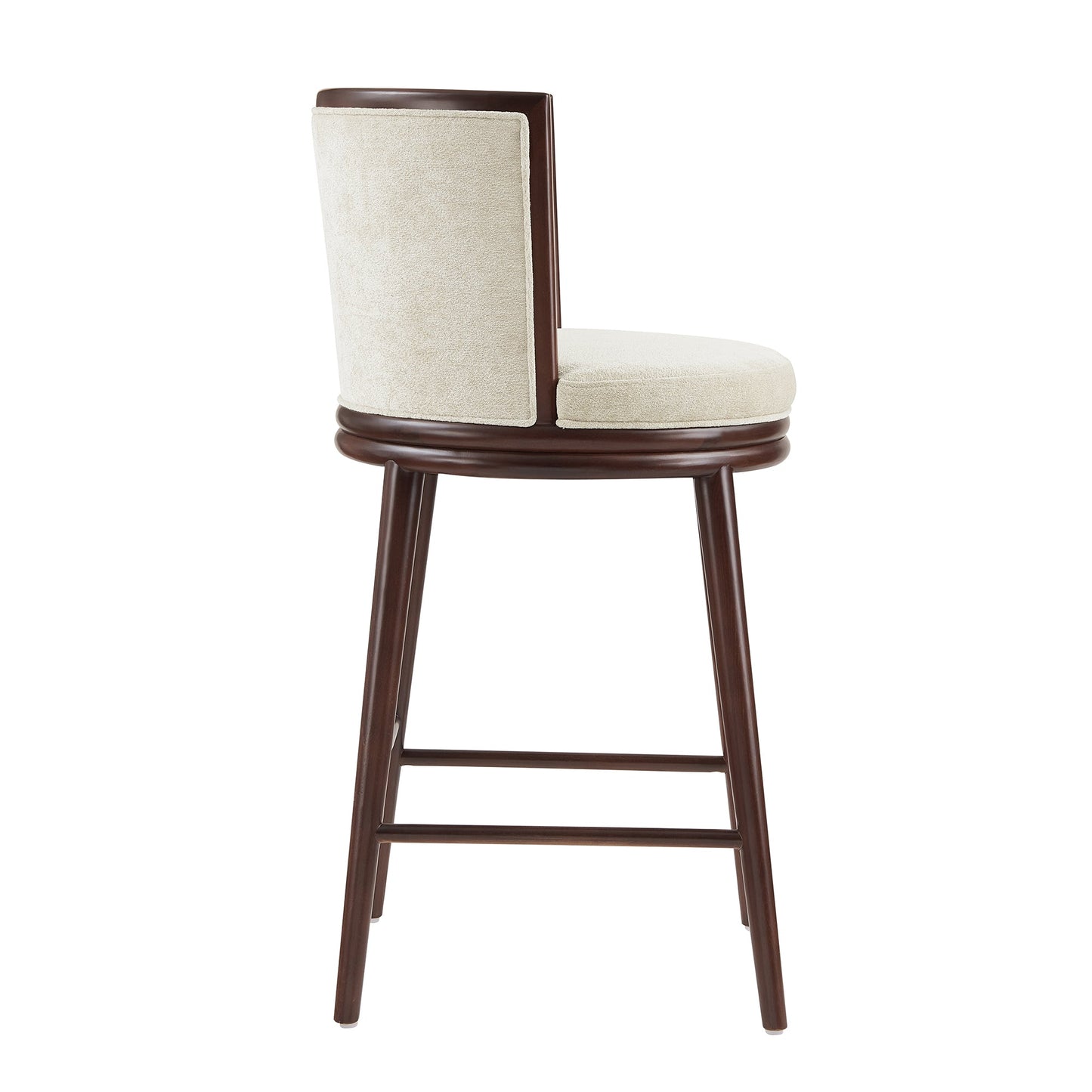 Evalyn Barstool in Cream (set of 2) - Ornate Home