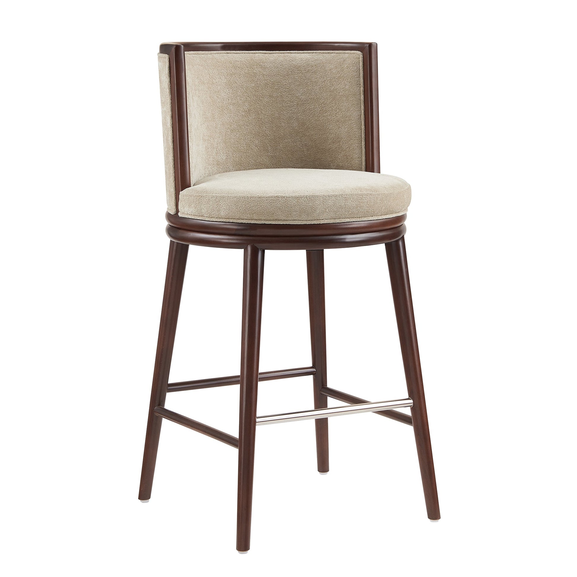 Evalyn Barstool in Natural (set of 2) - Ornate Home