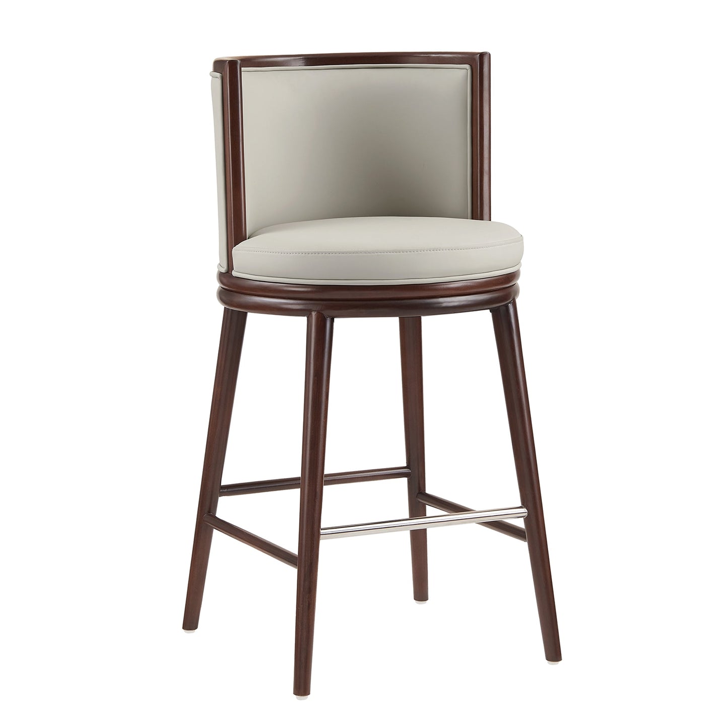Evalyn Barstool in Stone (set of 2) - Ornate Home
