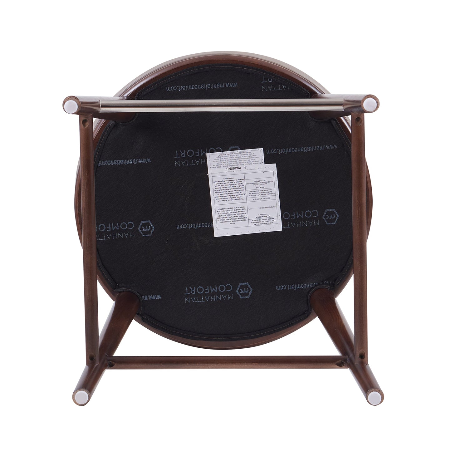 Evalyn Barstool in Taupe (set of 2) - Ornate Home