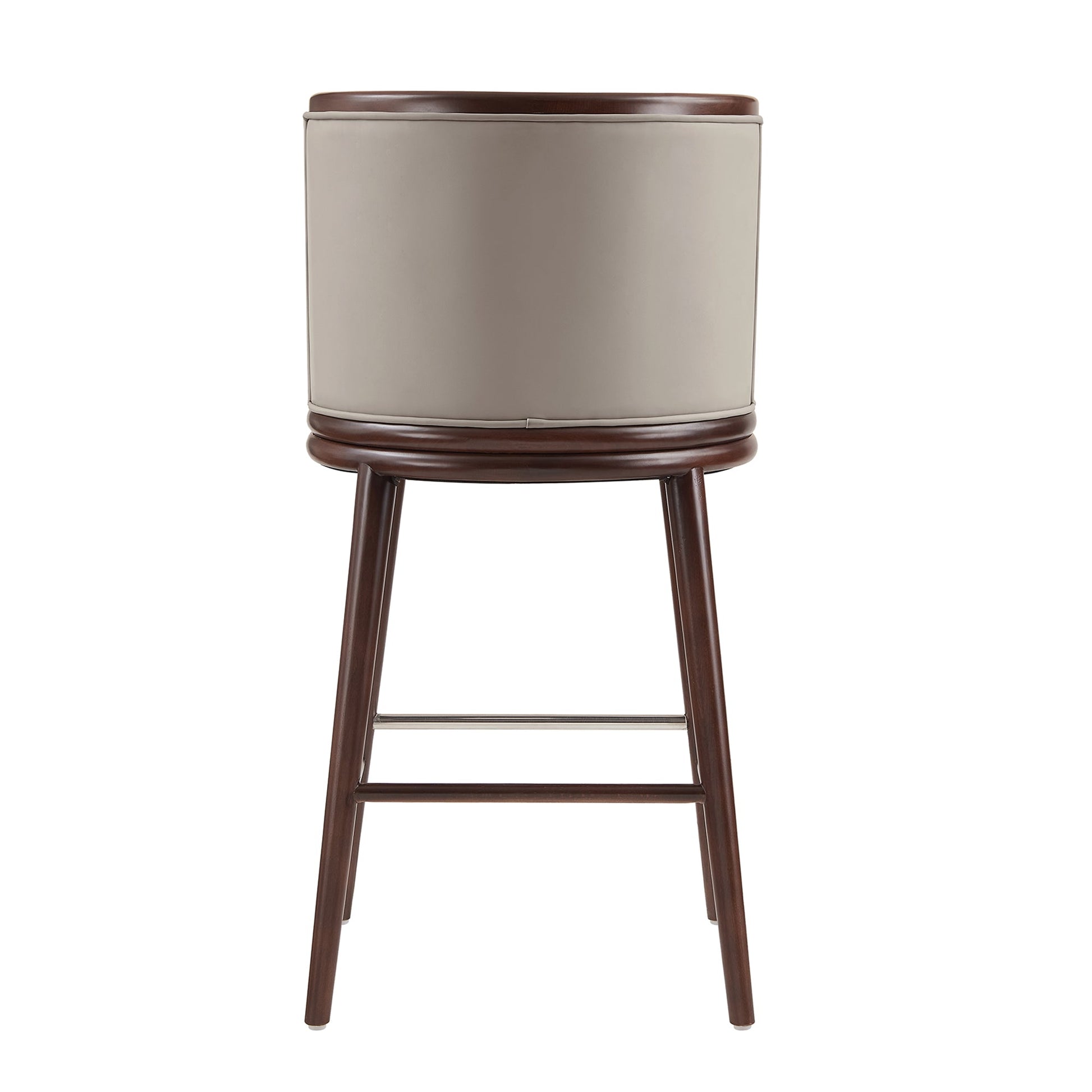 Evalyn Barstool in Taupe (set of 3) - Ornate Home