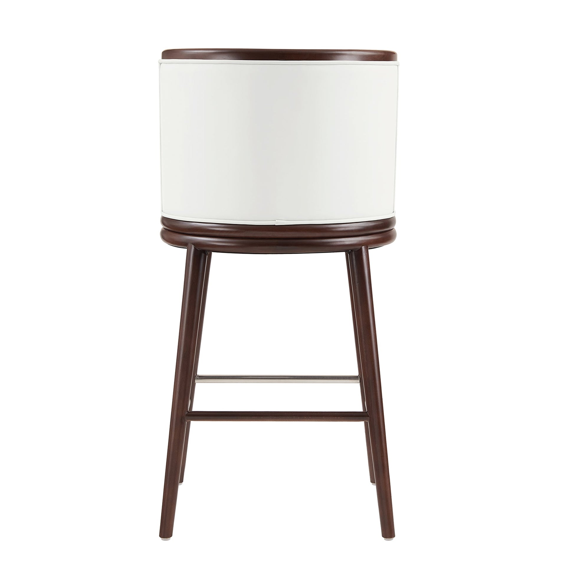 Evalyn Barstool in White (set of 3) - Ornate Home