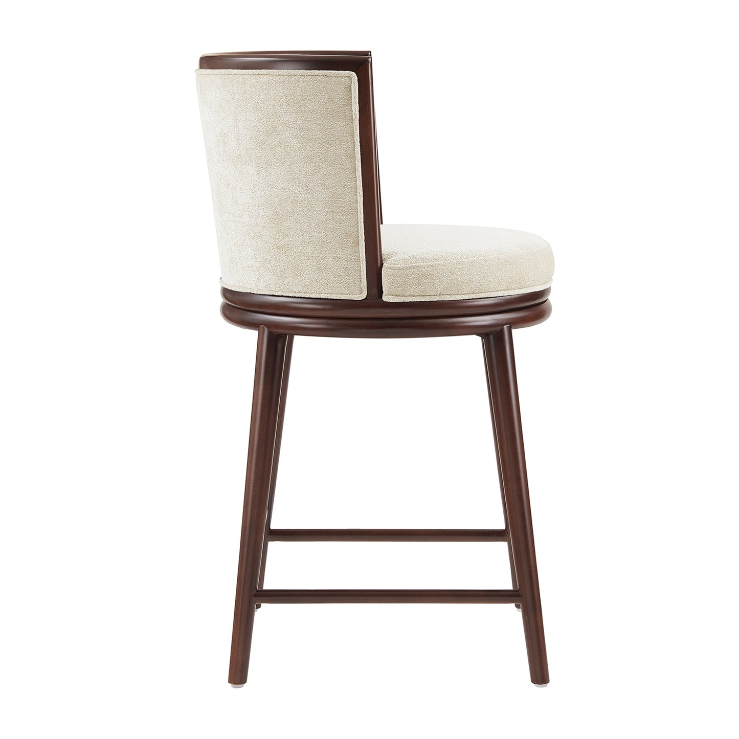 Evalyn Counter Stool in Cream (set of 3) - Ornate Home
