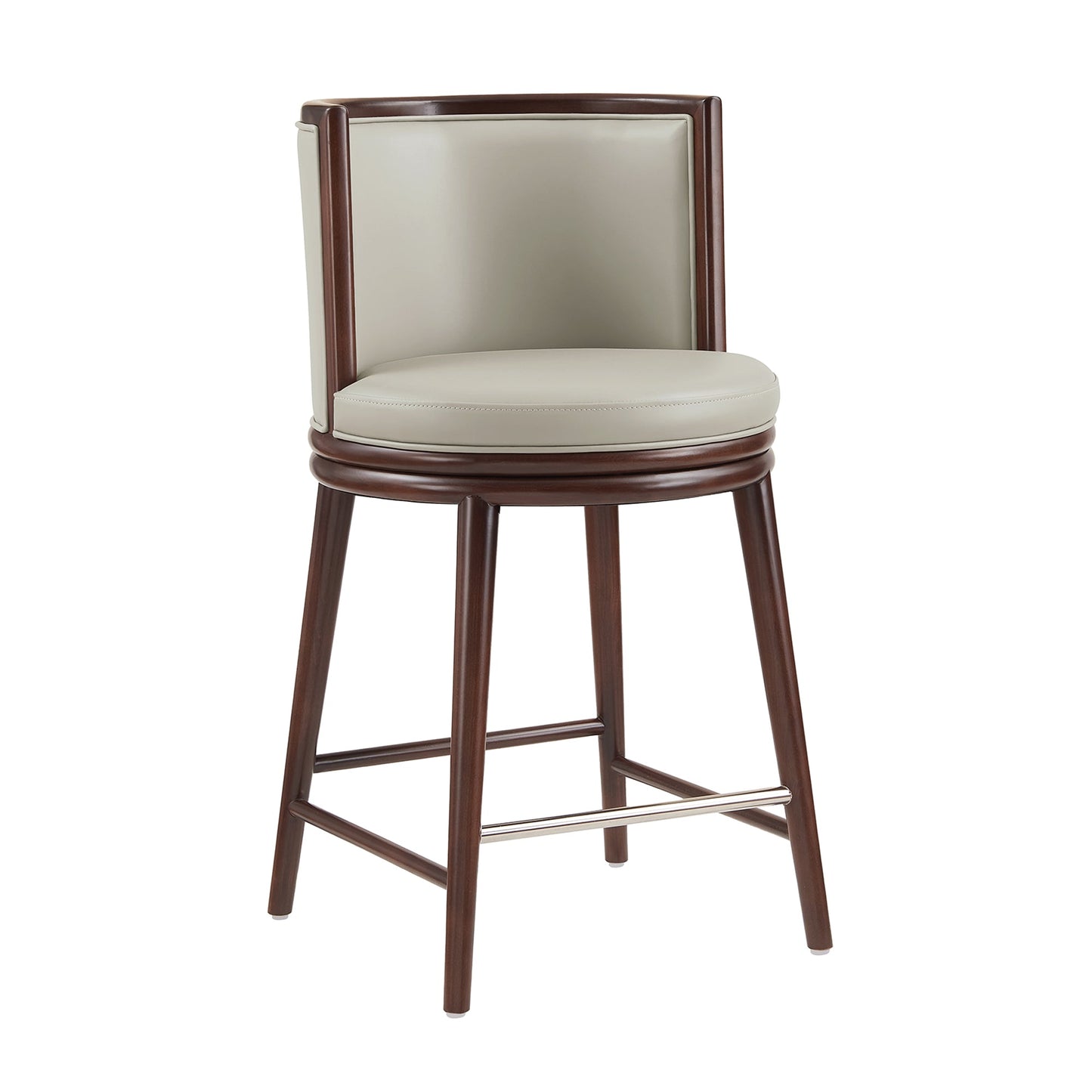 Evalyn Counter Stool in Stone (set of 3) - Ornate Home