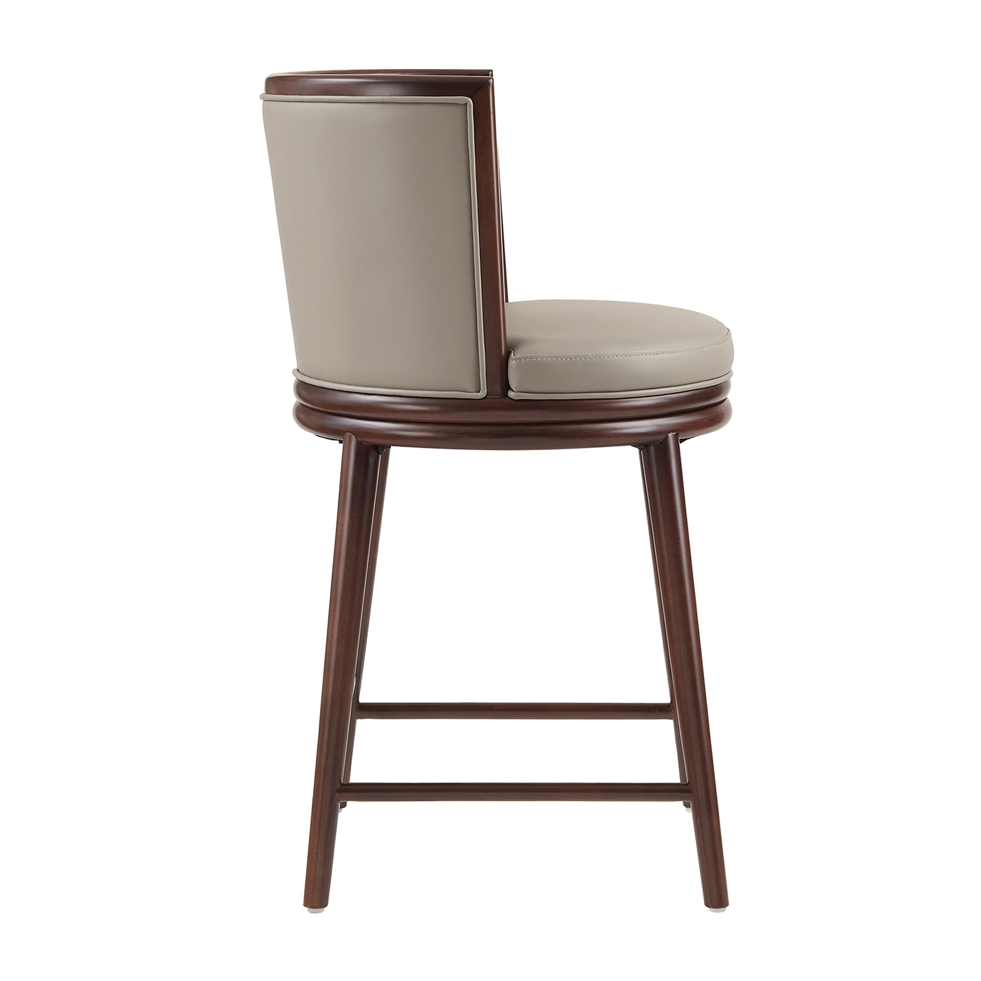Evalyn Counter Stool in Taupe - Ornate Home