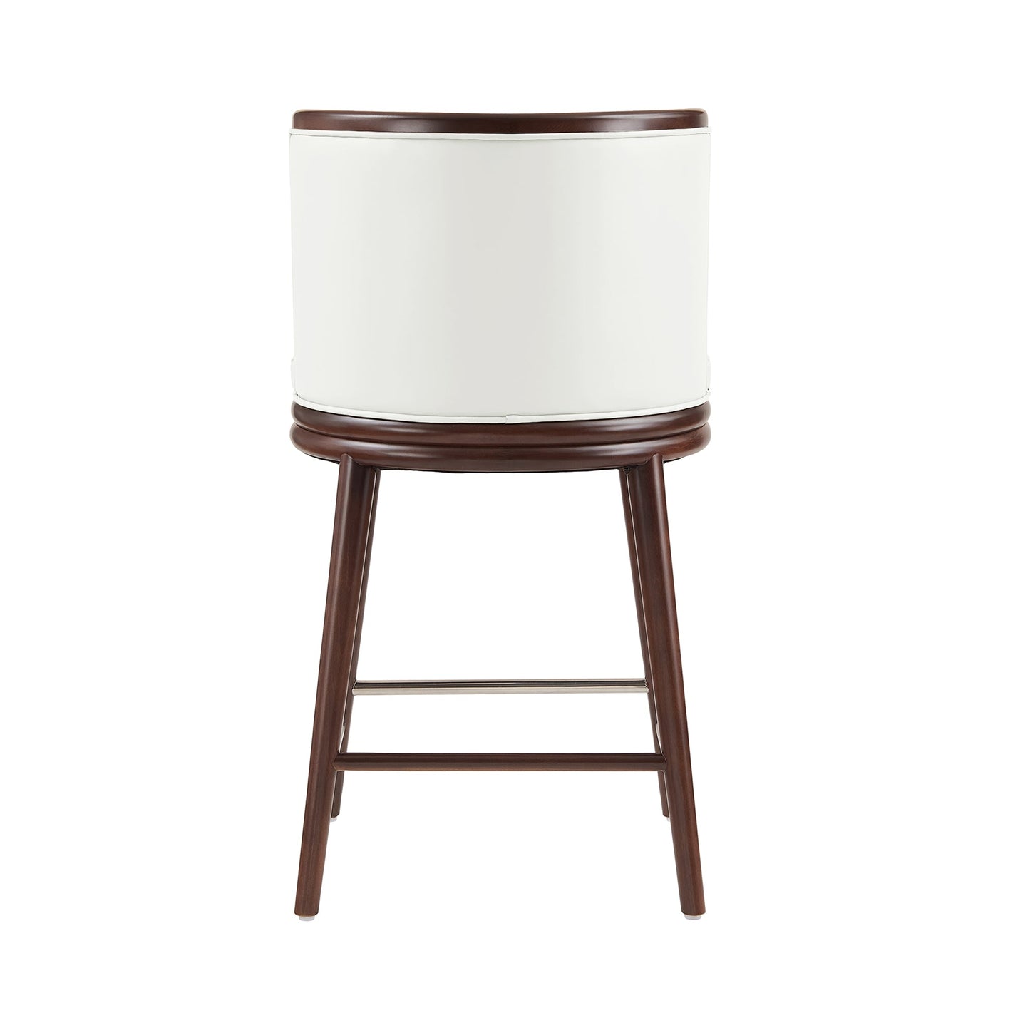 Evalyn Counter Stool in White (set of 2) - Ornate Home