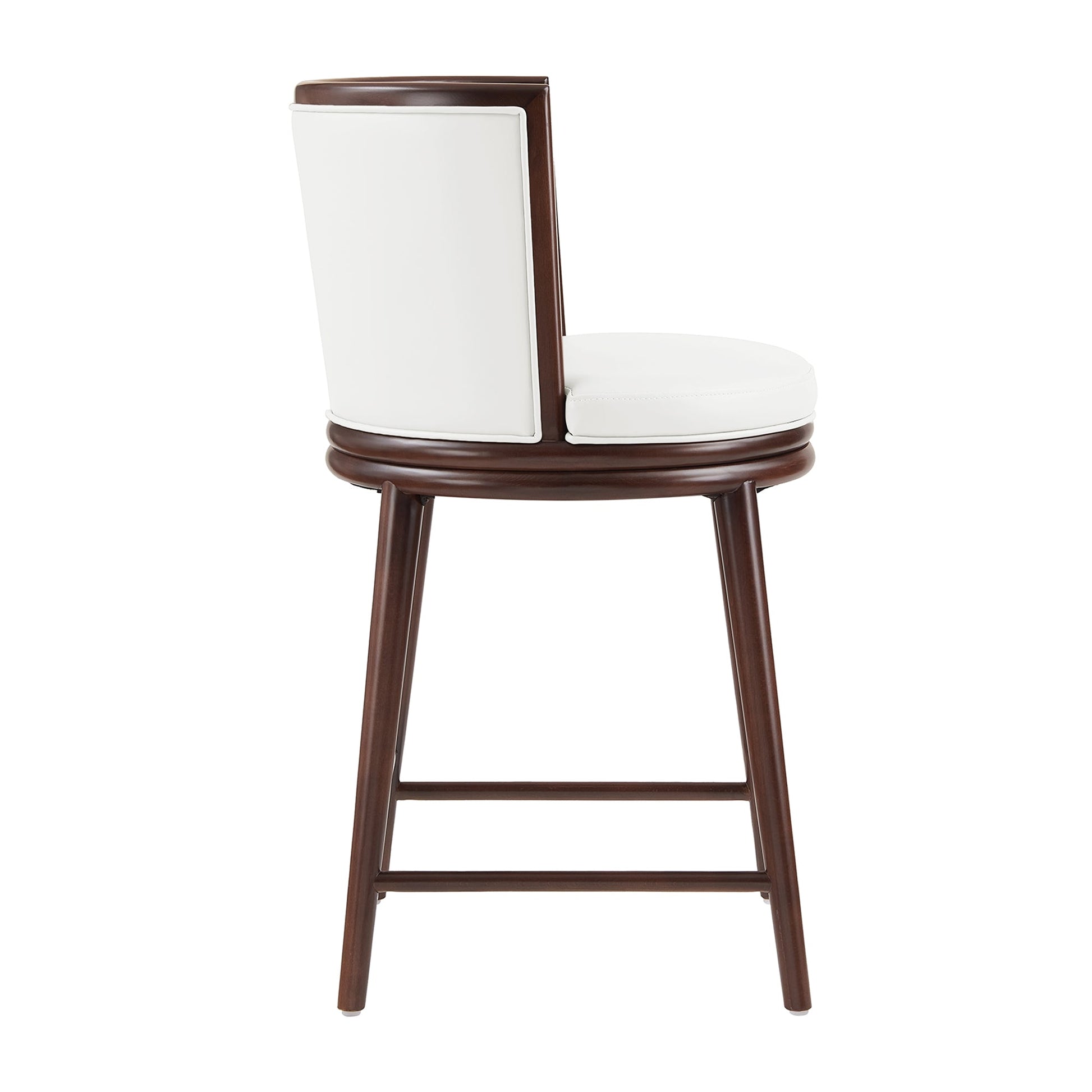 Evalyn Counter Stool in White (set of 3) - Ornate Home
