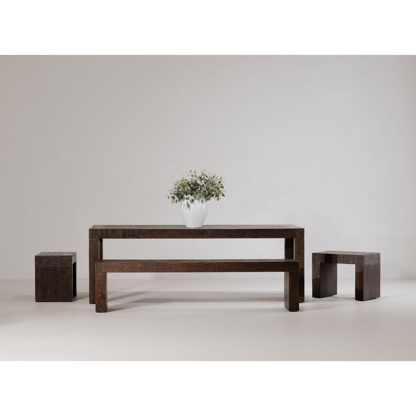 Evander Rustic Brown Dining Stool - Ornate Home