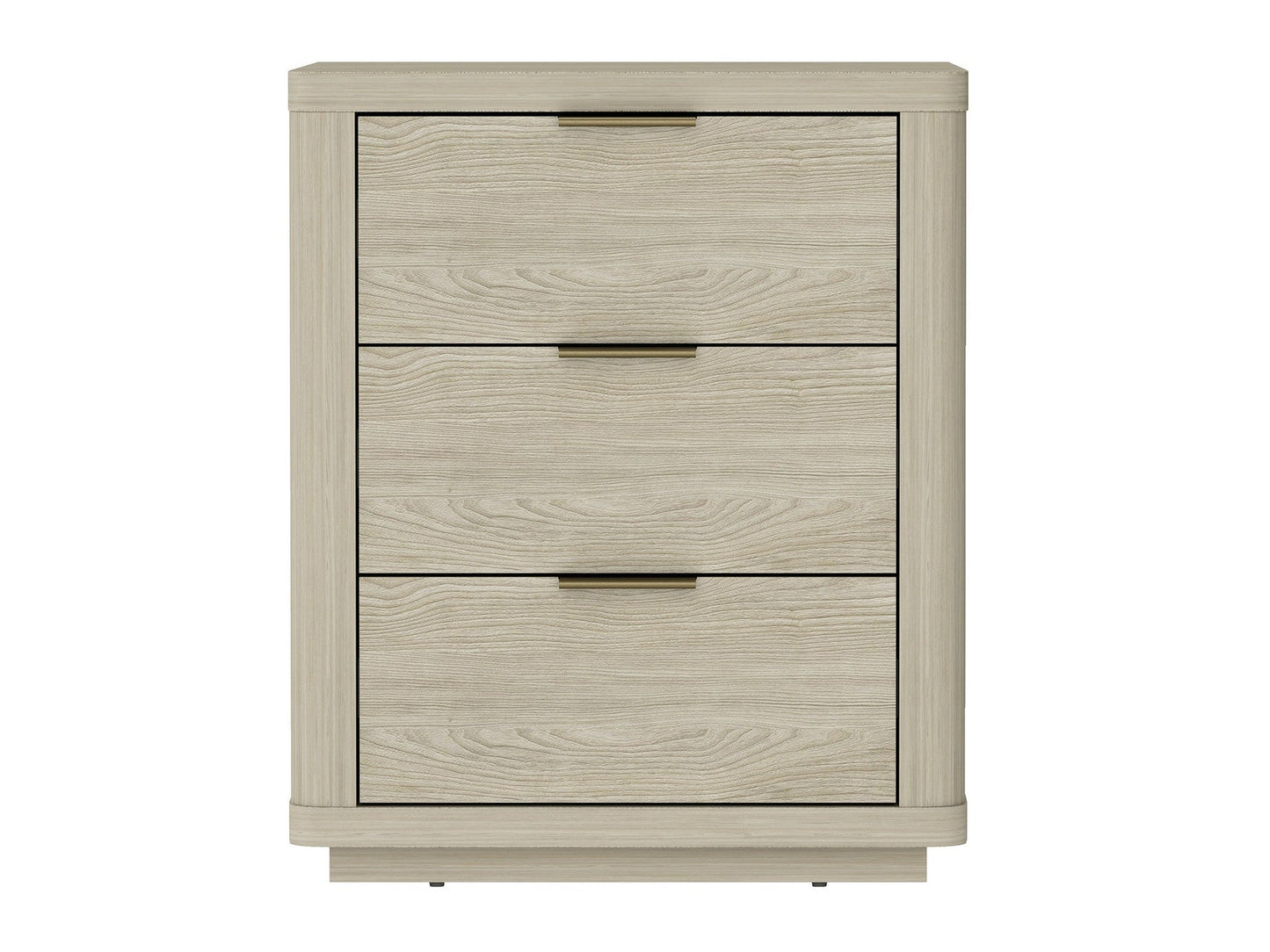 Evelyn 20" 3 Drawers Nightstand in Natural - Ornate Home